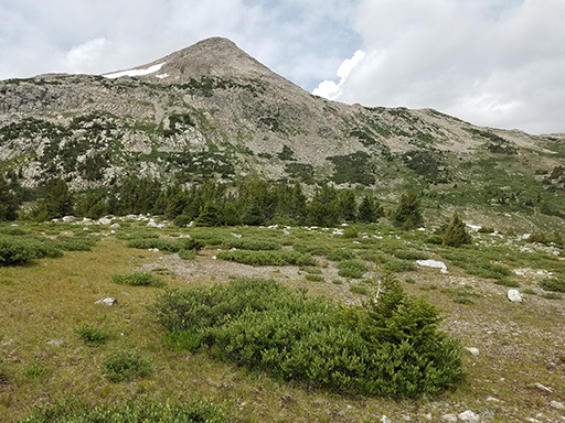 2017 Wind River Trip - Day 6 - Hiking all the way around Mount Victor, Fishing Lake Lyle, Snow Cones, Wildflowers, Rainstorm (Wind River Range, Wyoming)