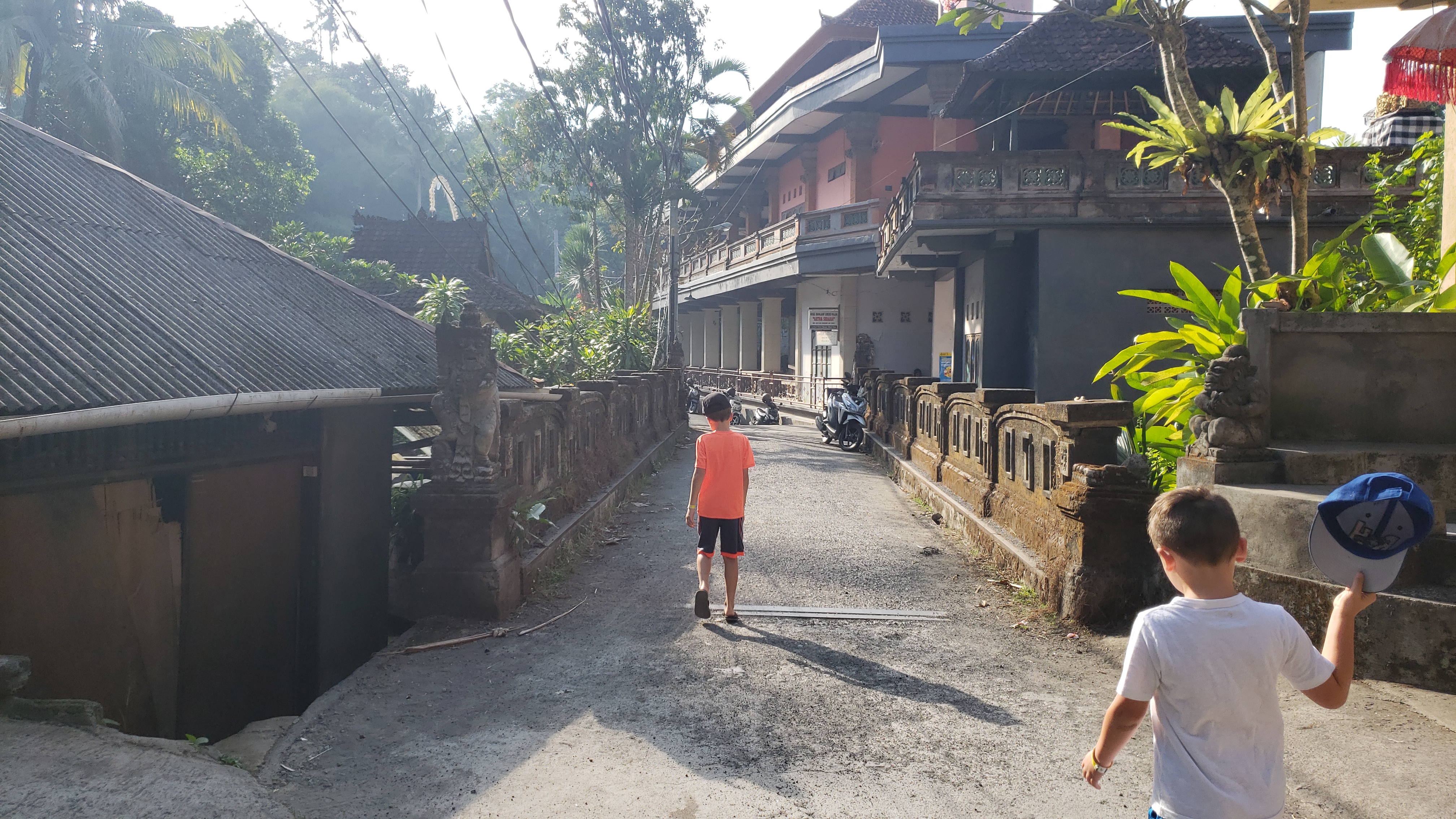 2018 Southeast Asia Trip Day 6 - Ubud, Bali, Indonesia (Mount Agung Volcano in Distance, Tegallalang Rice Terraces, Tirta Empul (Hindu Balinese Water Temple), Wearing Sarongs, Satria Agrowisata Coffee Plantation, Civet Cat Poop, Tibumana Waterfall)