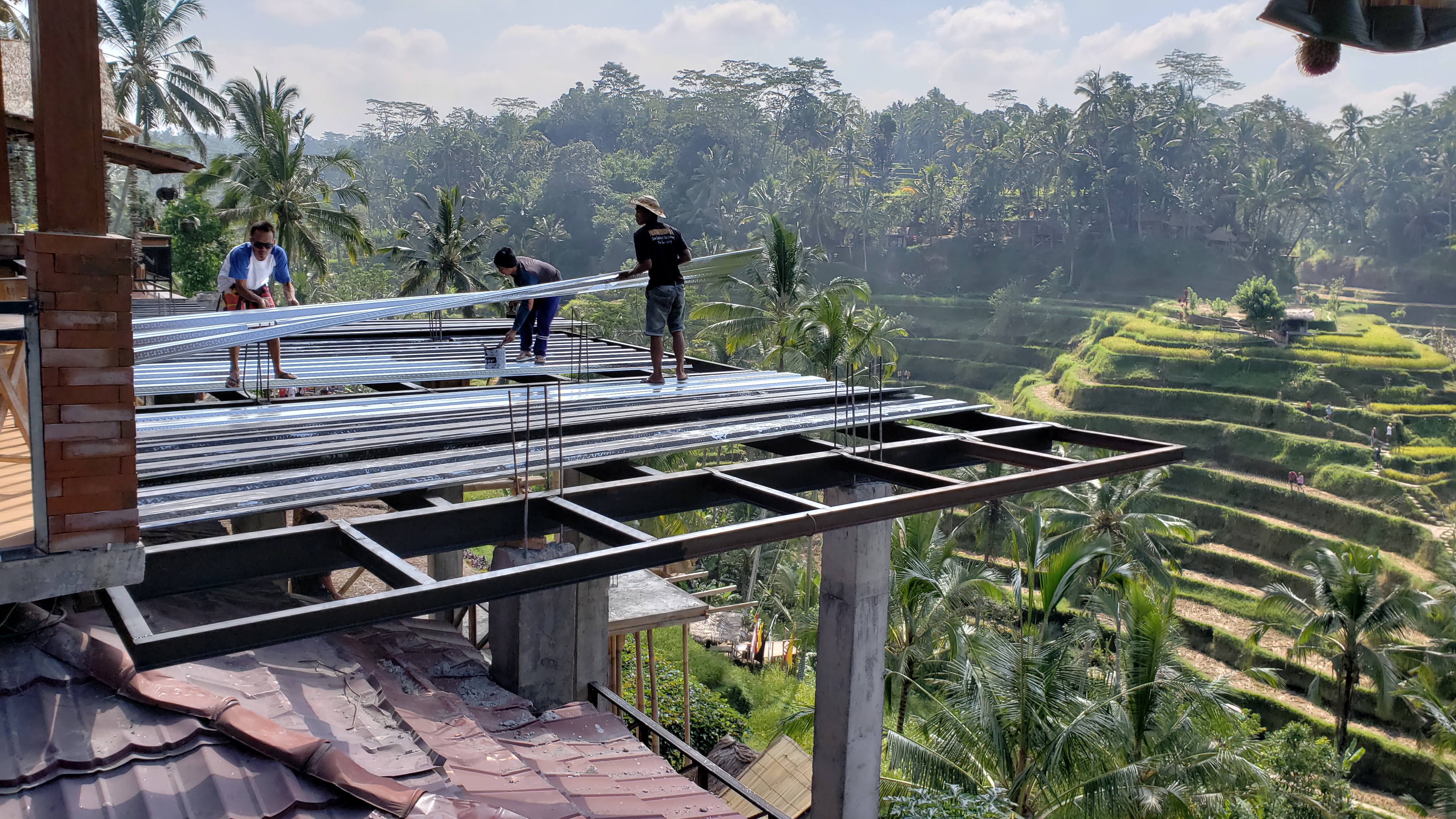 2018 Southeast Asia Trip Day 6 - Ubud, Bali, Indonesia (Mount Agung Volcano in Distance, Tegallalang Rice Terraces, Tirta Empul (Hindu Balinese Water Temple), Wearing Sarongs, Satria Agrowisata Coffee Plantation, Civet Cat Poop, Tibumana Waterfall)