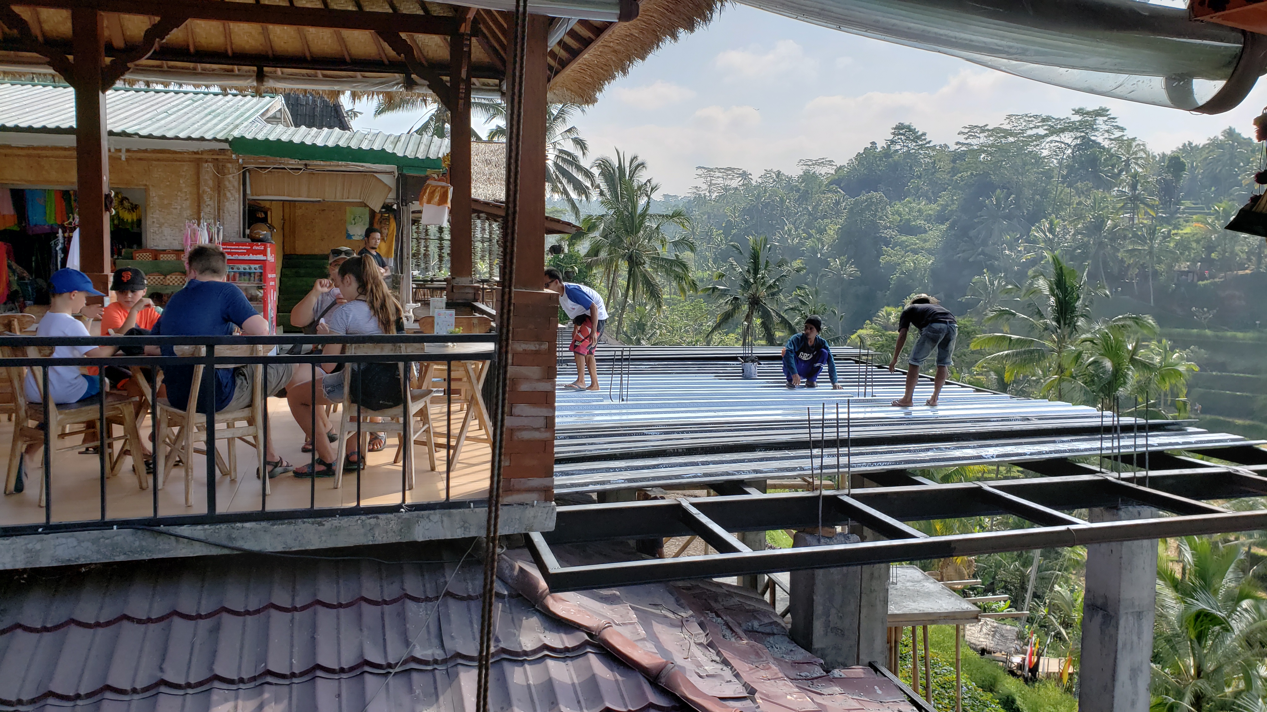 2018 Southeast Asia Trip Day 6 - Ubud, Bali, Indonesia (Mount Agung Volcano in Distance, Tegallalang Rice Terraces, Tirta Empul (Hindu Balinese Water Temple), Wearing Sarongs, Satria Agrowisata Coffee Plantation, Civet Cat Poop, Tibumana Waterfall)