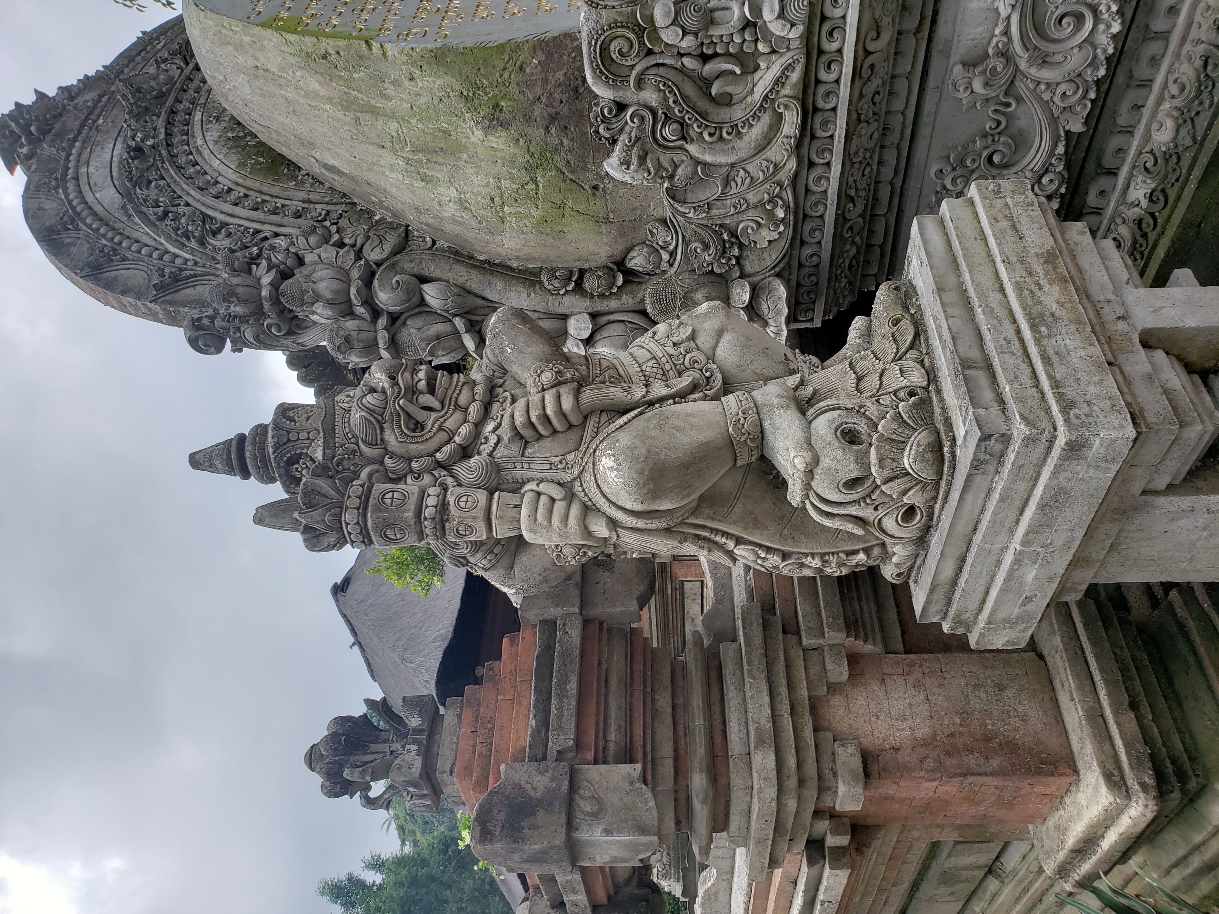 2018 Southeast Asia Trip Day 6 - Ubud, Bali, Indonesia (Mount Agung Volcano in Distance, Tegallalang Rice Terraces, Tirta Empul (Hindu Balinese Water Temple), Wearing Sarongs, Satria Agrowisata Coffee Plantation, Civet Cat Poop, Tibumana Waterfall)