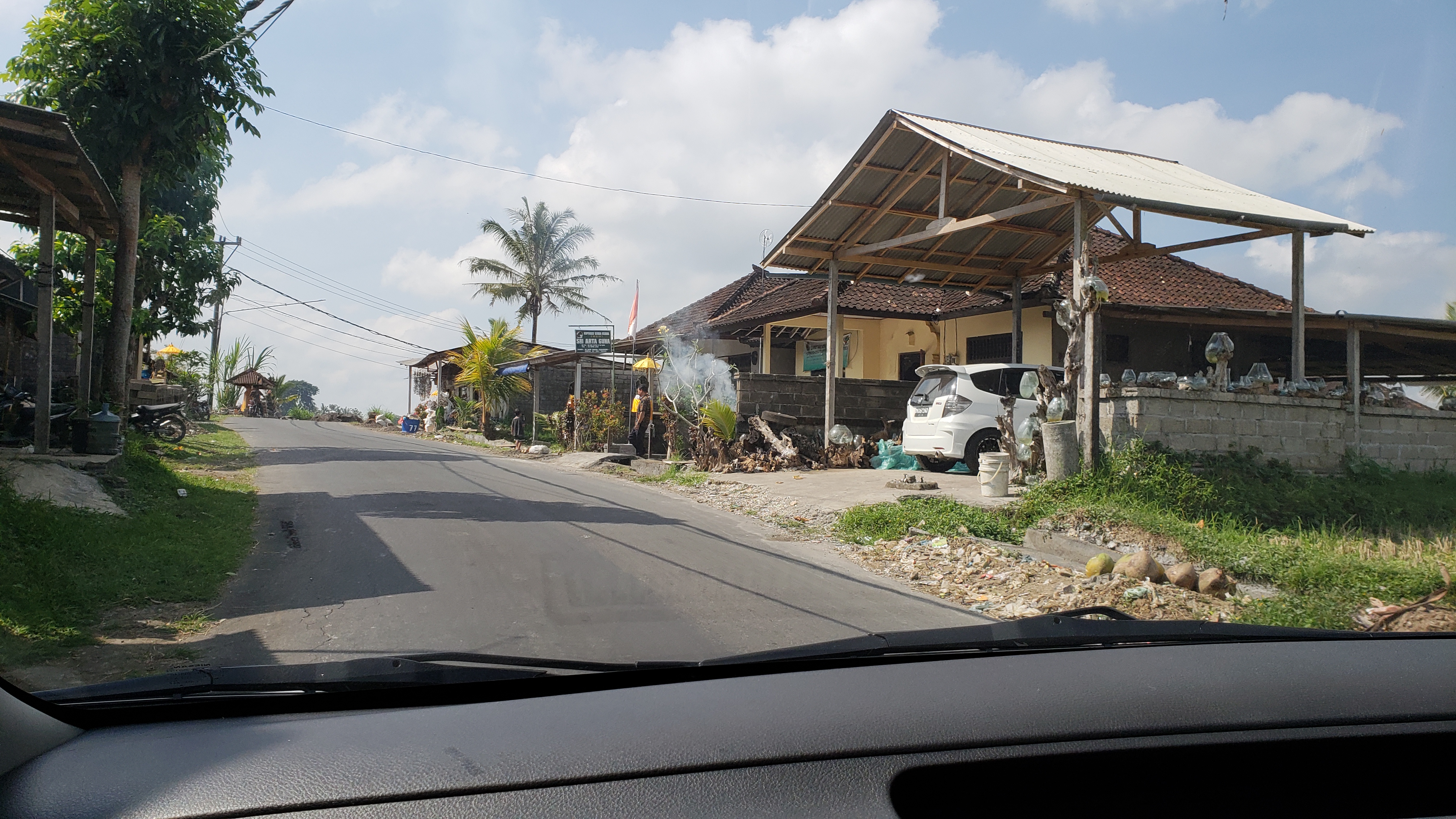 2018 Southeast Asia Trip Day 6 - Ubud, Bali, Indonesia (Mount Agung Volcano in Distance, Tegallalang Rice Terraces, Tirta Empul (Hindu Balinese Water Temple), Wearing Sarongs, Satria Agrowisata Coffee Plantation, Civet Cat Poop, Tibumana Waterfall)