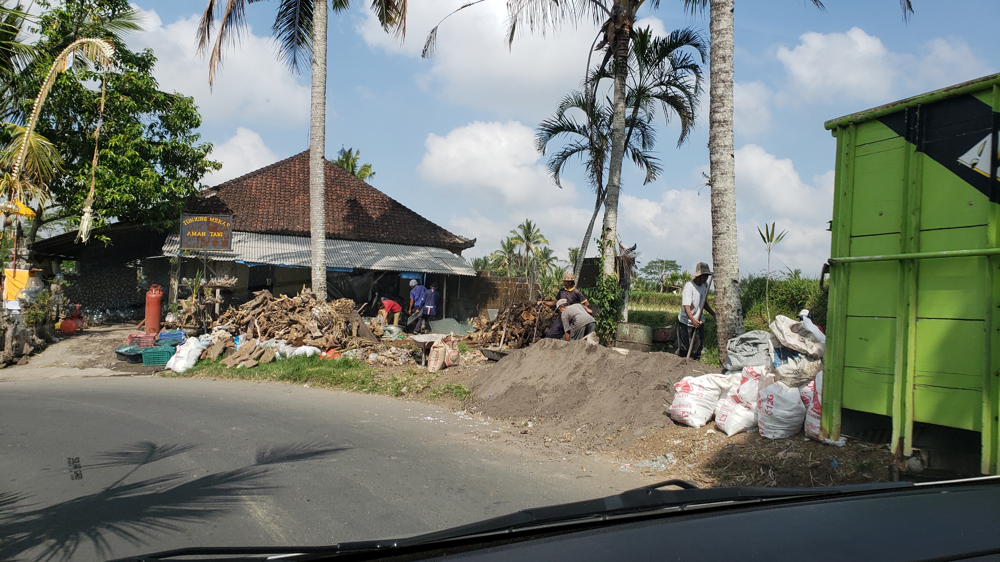 2018 Southeast Asia Trip Day 6 - Ubud, Bali, Indonesia (Mount Agung Volcano in Distance, Tegallalang Rice Terraces, Tirta Empul (Hindu Balinese Water Temple), Wearing Sarongs, Satria Agrowisata Coffee Plantation, Civet Cat Poop, Tibumana Waterfall)