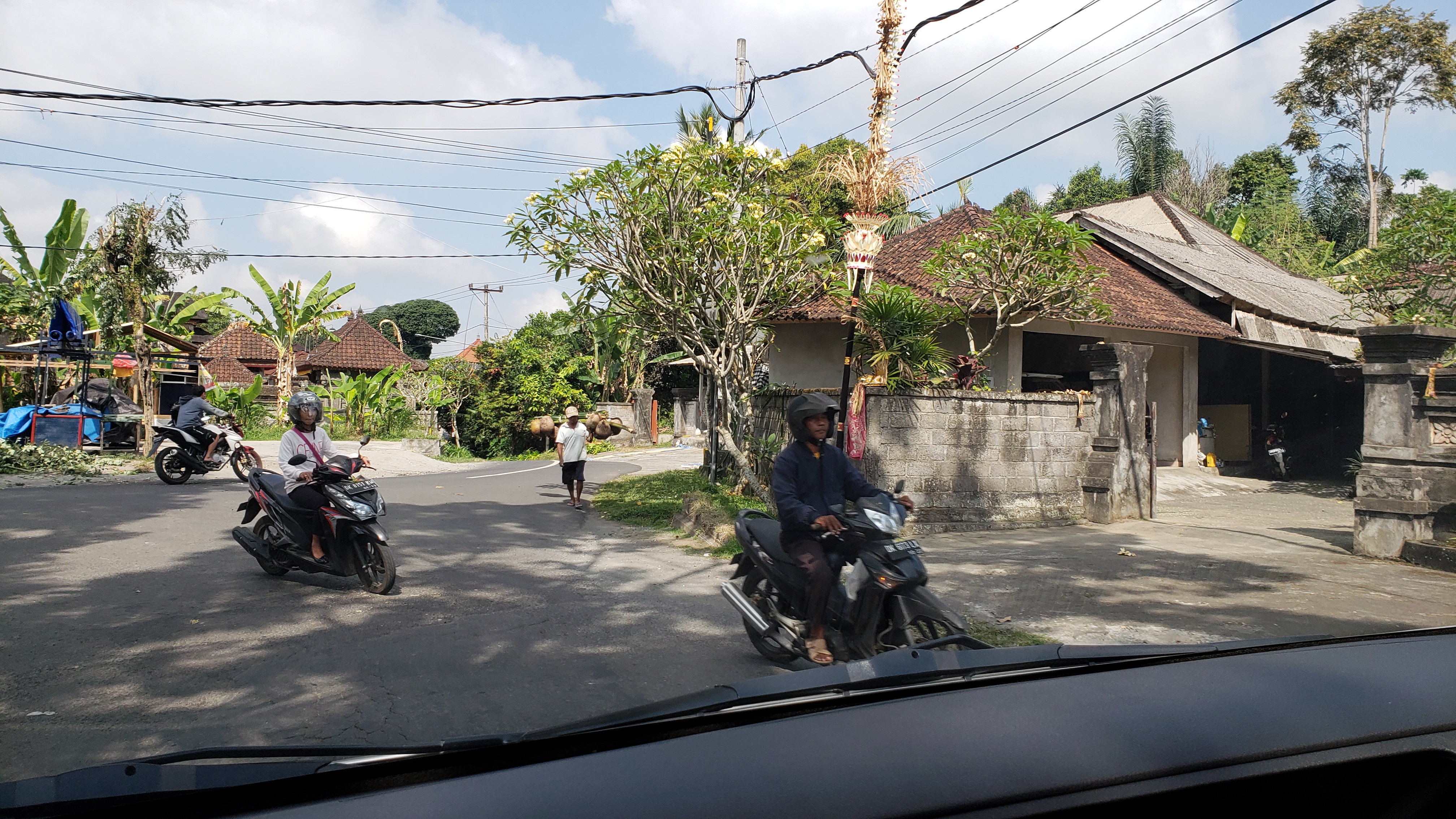 2018 Southeast Asia Trip Day 6 - Ubud, Bali, Indonesia (Mount Agung Volcano in Distance, Tegallalang Rice Terraces, Tirta Empul (Hindu Balinese Water Temple), Wearing Sarongs, Satria Agrowisata Coffee Plantation, Civet Cat Poop, Tibumana Waterfall)