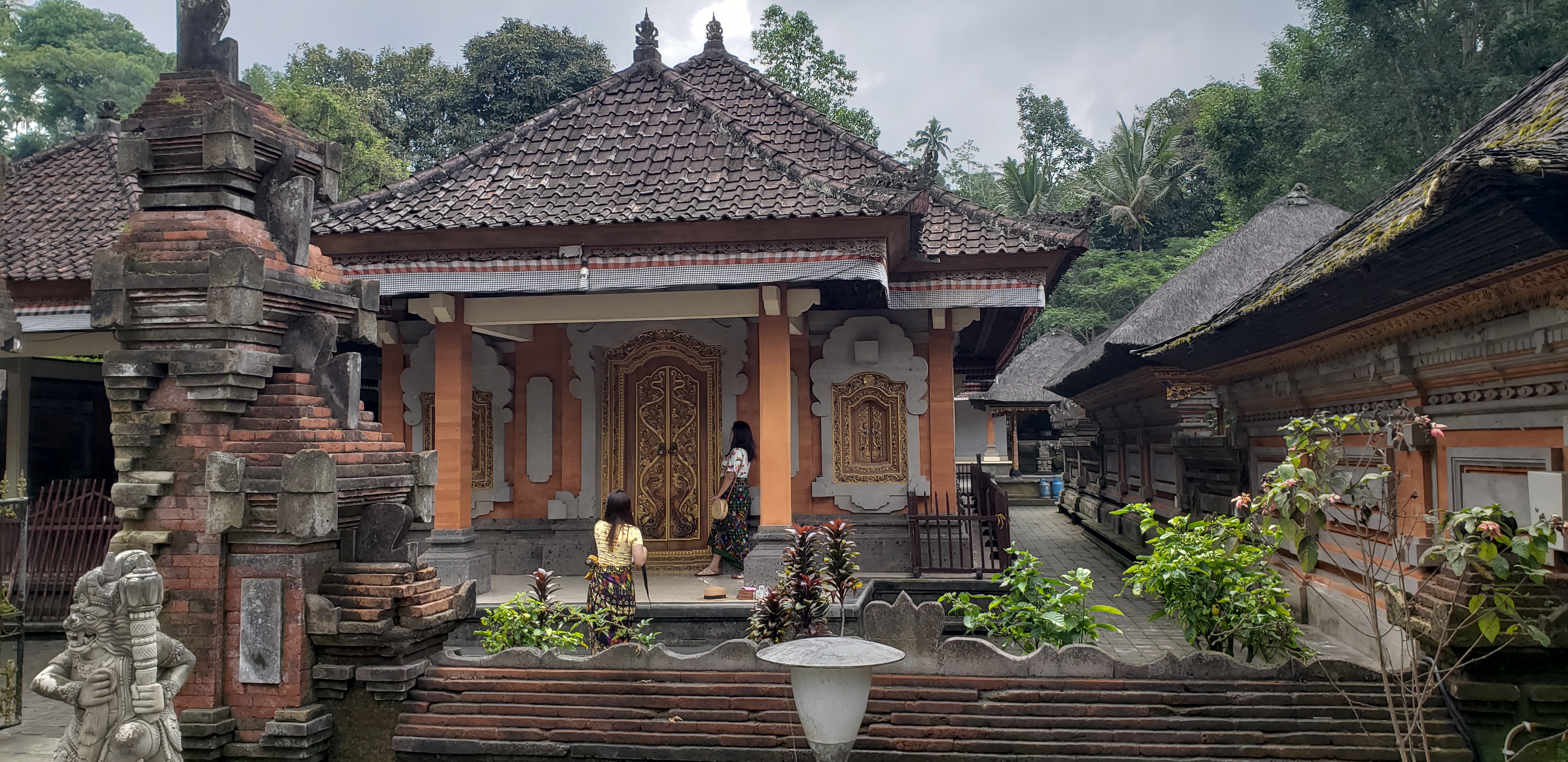 2018 Southeast Asia Trip Day 6 - Ubud, Bali, Indonesia (Mount Agung Volcano in Distance, Tegallalang Rice Terraces, Tirta Empul (Hindu Balinese Water Temple), Wearing Sarongs, Satria Agrowisata Coffee Plantation, Civet Cat Poop, Tibumana Waterfall)