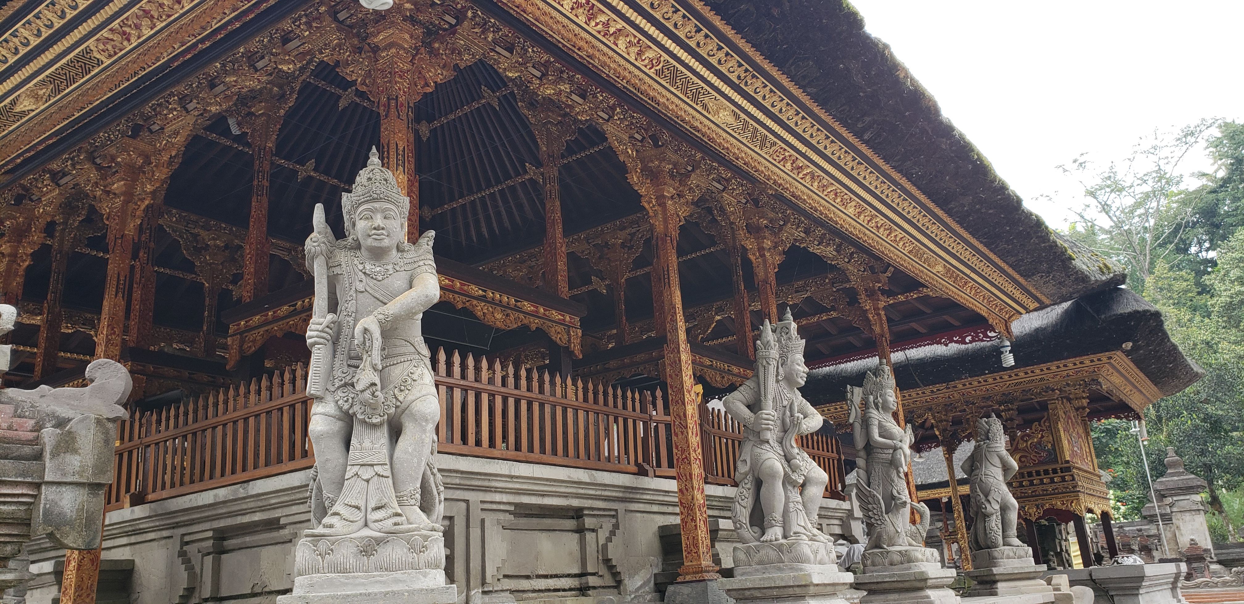 2018 Southeast Asia Trip Day 6 - Ubud, Bali, Indonesia (Mount Agung Volcano in Distance, Tegallalang Rice Terraces, Tirta Empul (Hindu Balinese Water Temple), Wearing Sarongs, Satria Agrowisata Coffee Plantation, Civet Cat Poop, Tibumana Waterfall)