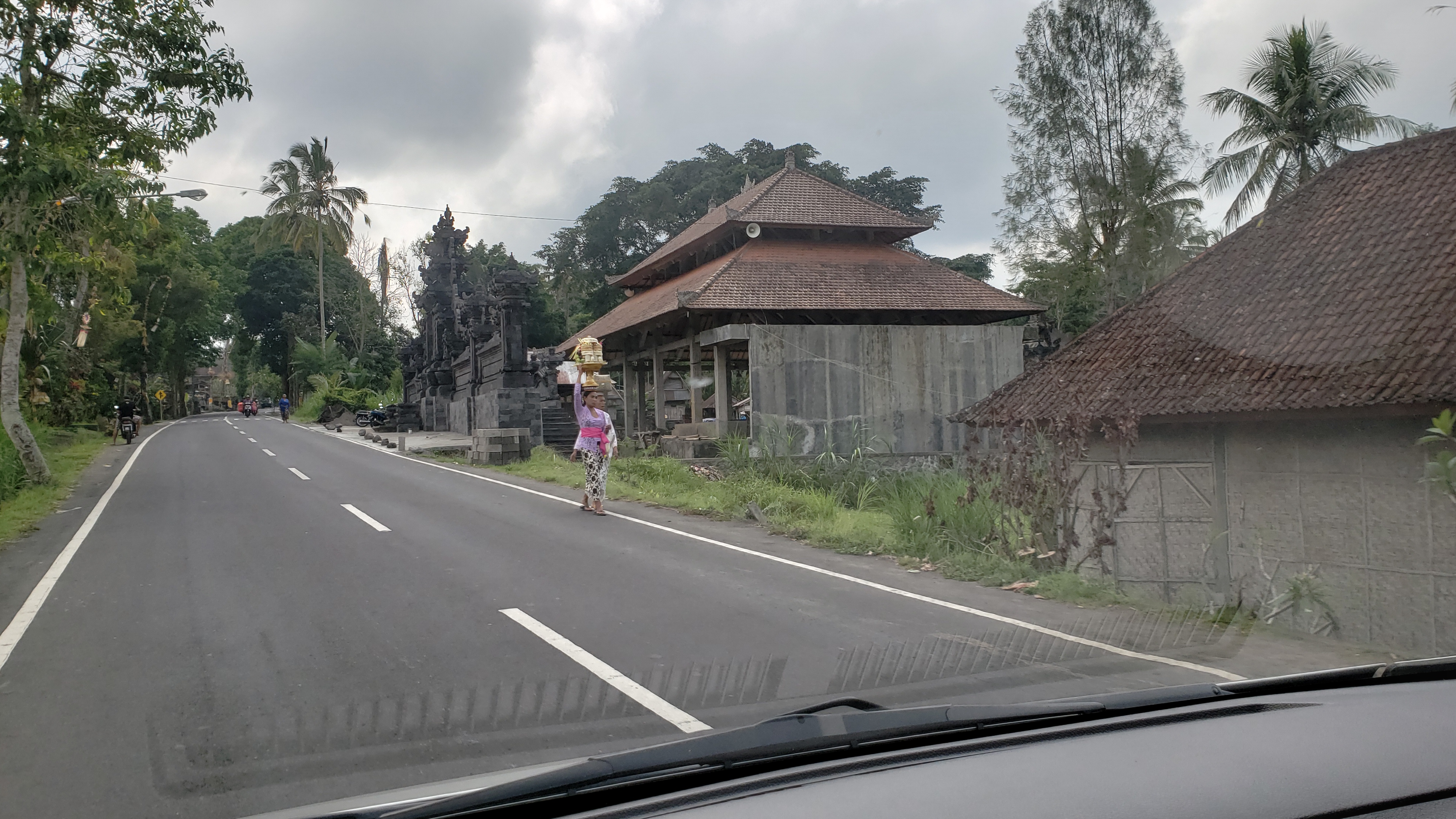 2018 Southeast Asia Trip Day 6 - Ubud, Bali, Indonesia (Mount Agung Volcano in Distance, Tegallalang Rice Terraces, Tirta Empul (Hindu Balinese Water Temple), Wearing Sarongs, Satria Agrowisata Coffee Plantation, Civet Cat Poop, Tibumana Waterfall)