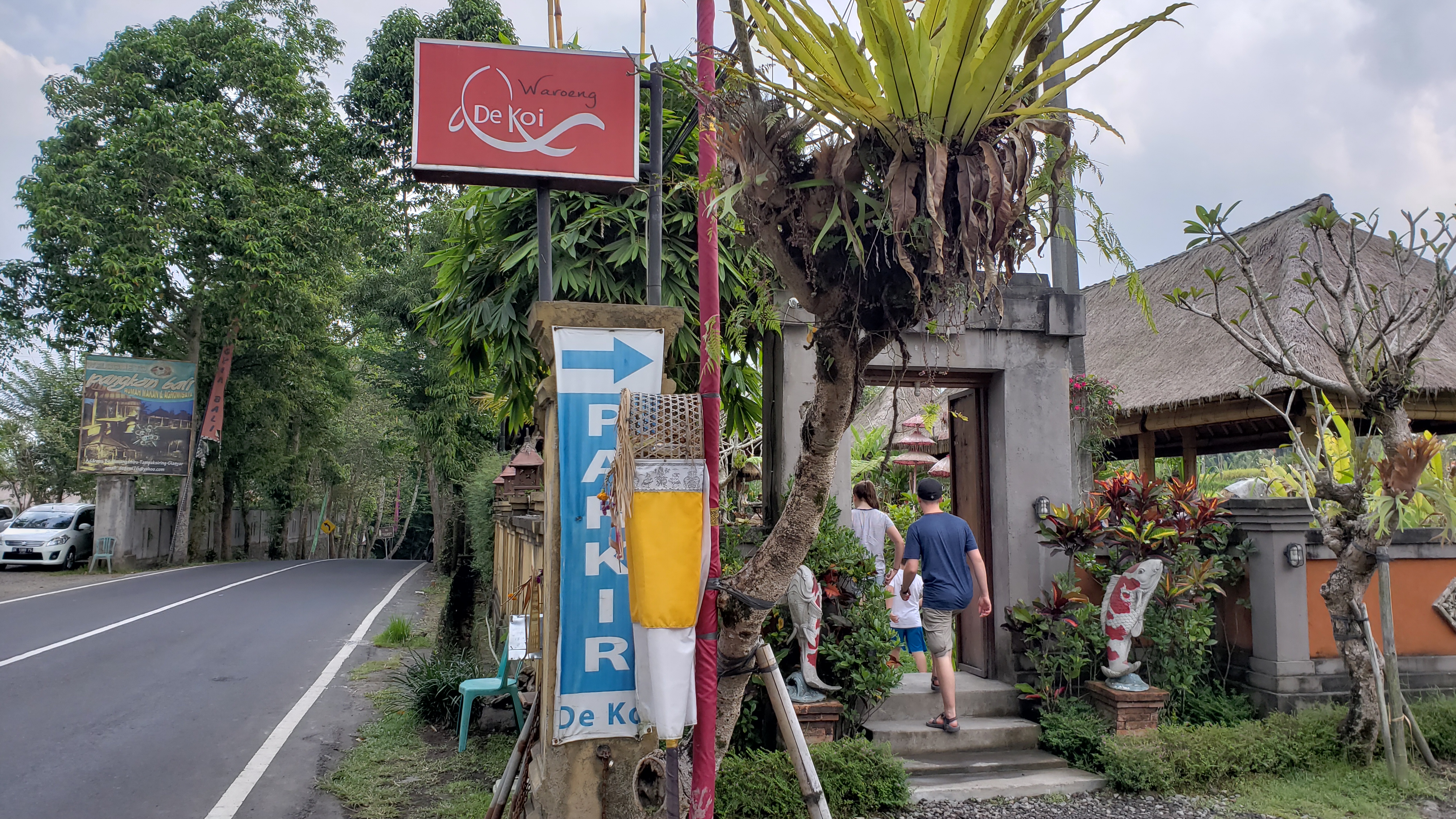 2018 Southeast Asia Trip Day 6 - Ubud, Bali, Indonesia (Mount Agung Volcano in Distance, Tegallalang Rice Terraces, Tirta Empul (Hindu Balinese Water Temple), Wearing Sarongs, Satria Agrowisata Coffee Plantation, Civet Cat Poop, Tibumana Waterfall)