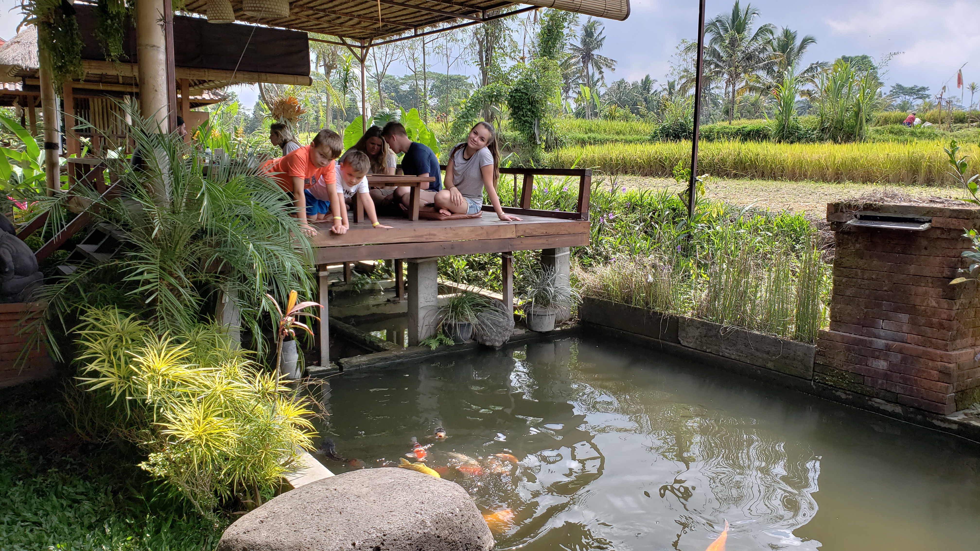 2018 Southeast Asia Trip Day 6 - Ubud, Bali, Indonesia (Mount Agung Volcano in Distance, Tegallalang Rice Terraces, Tirta Empul (Hindu Balinese Water Temple), Wearing Sarongs, Satria Agrowisata Coffee Plantation, Civet Cat Poop, Tibumana Waterfall)