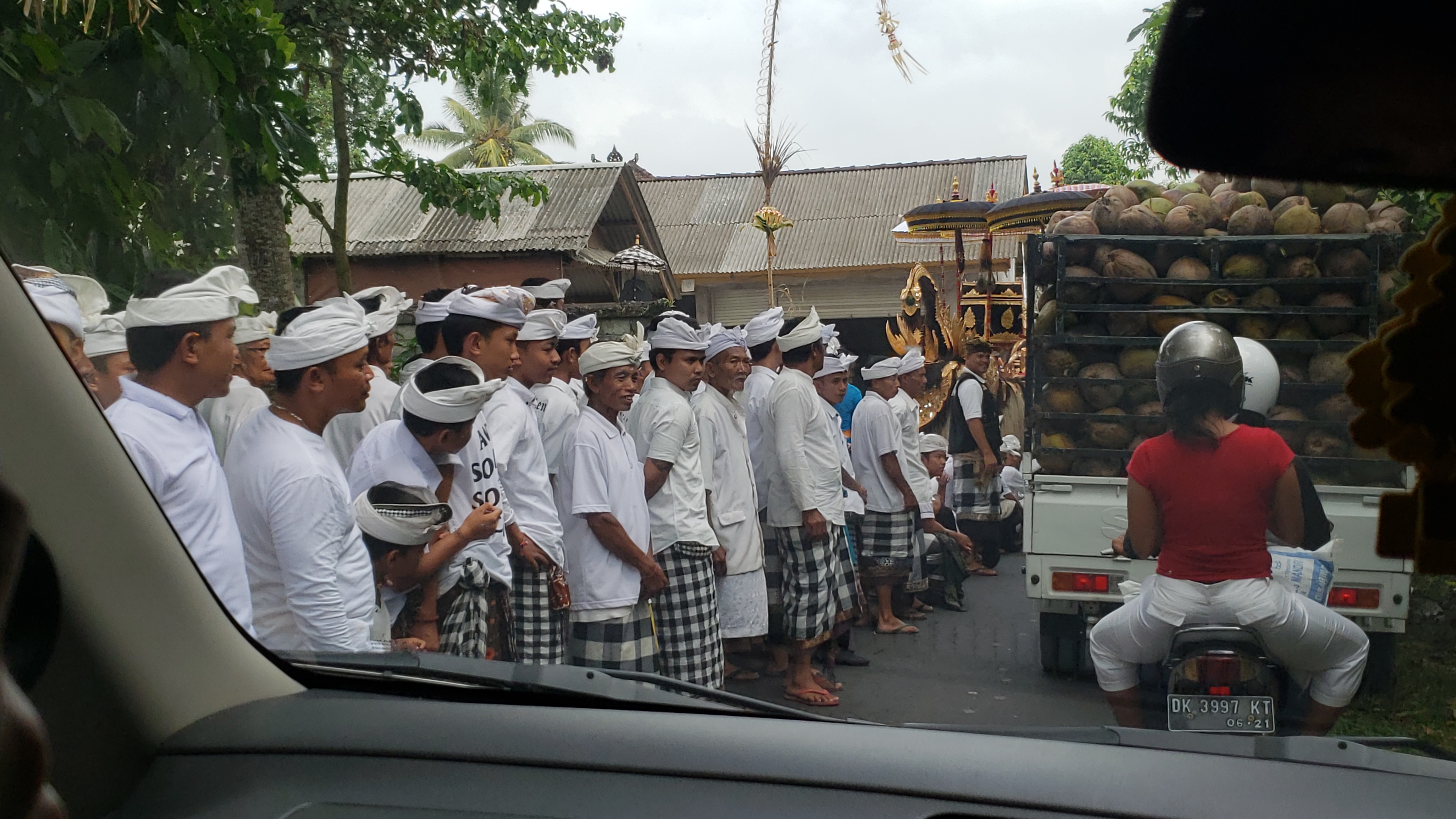 2018 Southeast Asia Trip Day 6 - Ubud, Bali, Indonesia (Mount Agung Volcano in Distance, Tegallalang Rice Terraces, Tirta Empul (Hindu Balinese Water Temple), Wearing Sarongs, Satria Agrowisata Coffee Plantation, Civet Cat Poop, Tibumana Waterfall)