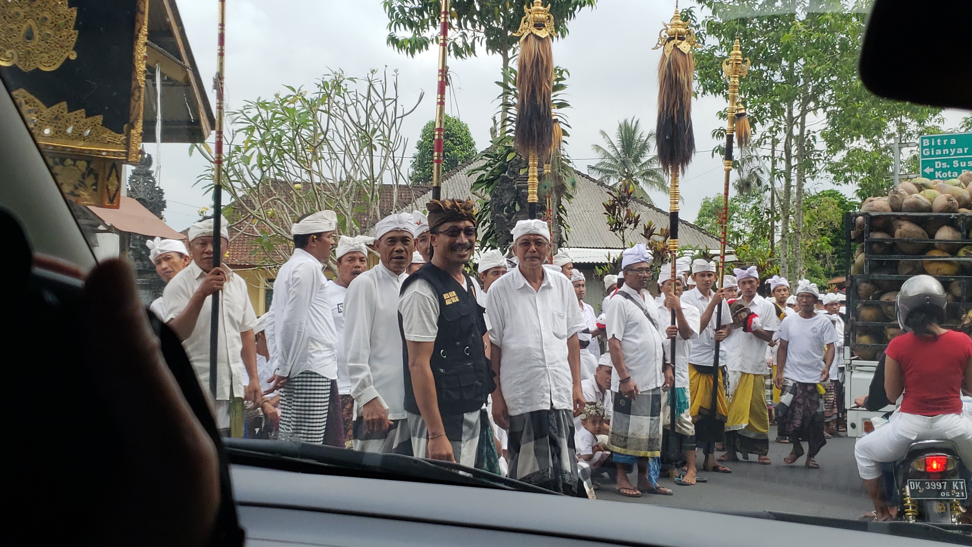 2018 Southeast Asia Trip Day 6 - Ubud, Bali, Indonesia (Mount Agung Volcano in Distance, Tegallalang Rice Terraces, Tirta Empul (Hindu Balinese Water Temple), Wearing Sarongs, Satria Agrowisata Coffee Plantation, Civet Cat Poop, Tibumana Waterfall)