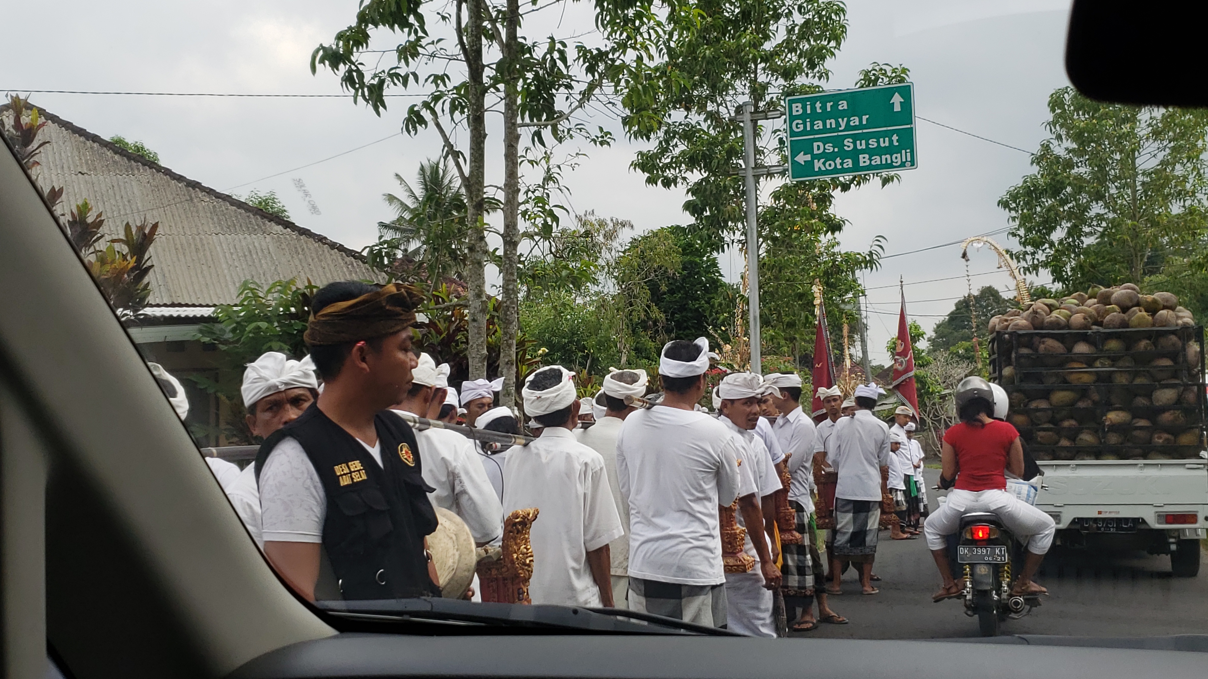 2018 Southeast Asia Trip Day 6 - Ubud, Bali, Indonesia (Mount Agung Volcano in Distance, Tegallalang Rice Terraces, Tirta Empul (Hindu Balinese Water Temple), Wearing Sarongs, Satria Agrowisata Coffee Plantation, Civet Cat Poop, Tibumana Waterfall)