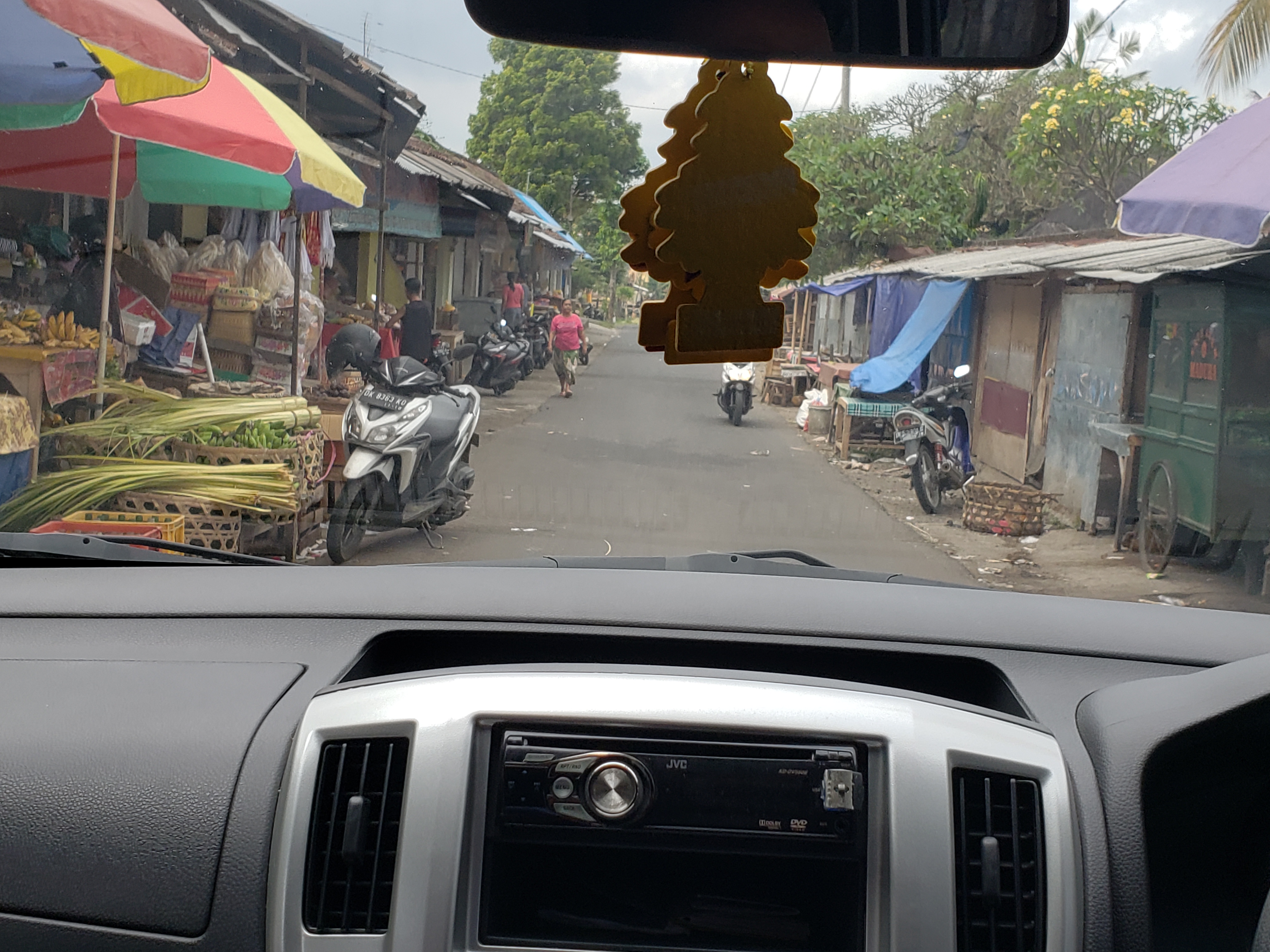 2018 Southeast Asia Trip Day 6 - Ubud, Bali, Indonesia (Mount Agung Volcano in Distance, Tegallalang Rice Terraces, Tirta Empul (Hindu Balinese Water Temple), Wearing Sarongs, Satria Agrowisata Coffee Plantation, Civet Cat Poop, Tibumana Waterfall)