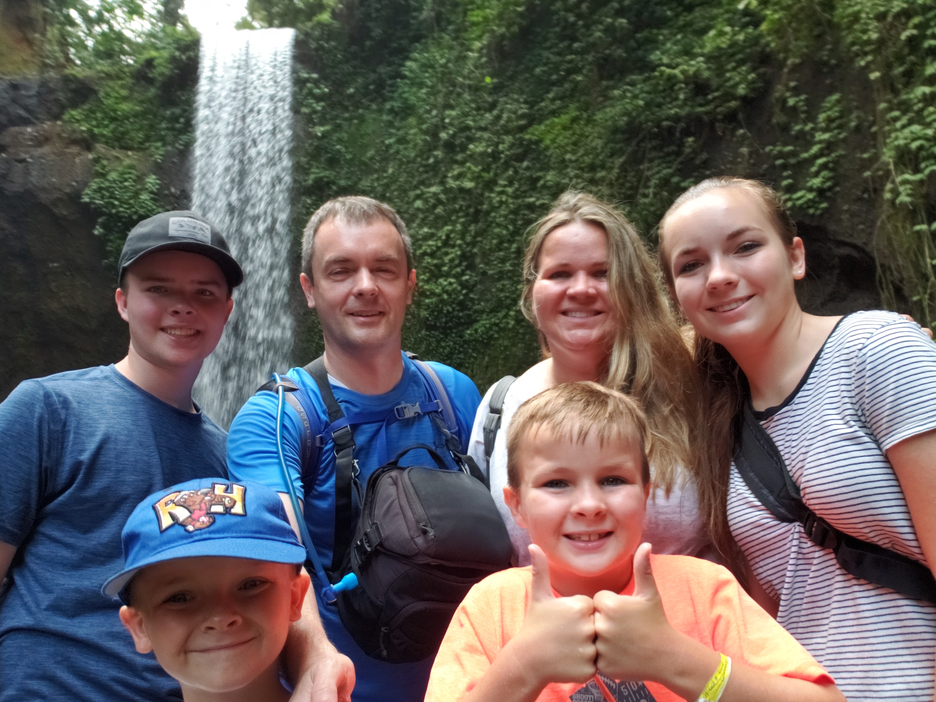 2018 Southeast Asia Trip Day 6 - Ubud, Bali, Indonesia (Mount Agung Volcano in Distance, Tegallalang Rice Terraces, Tirta Empul (Hindu Balinese Water Temple), Wearing Sarongs, Satria Agrowisata Coffee Plantation, Civet Cat Poop, Tibumana Waterfall)