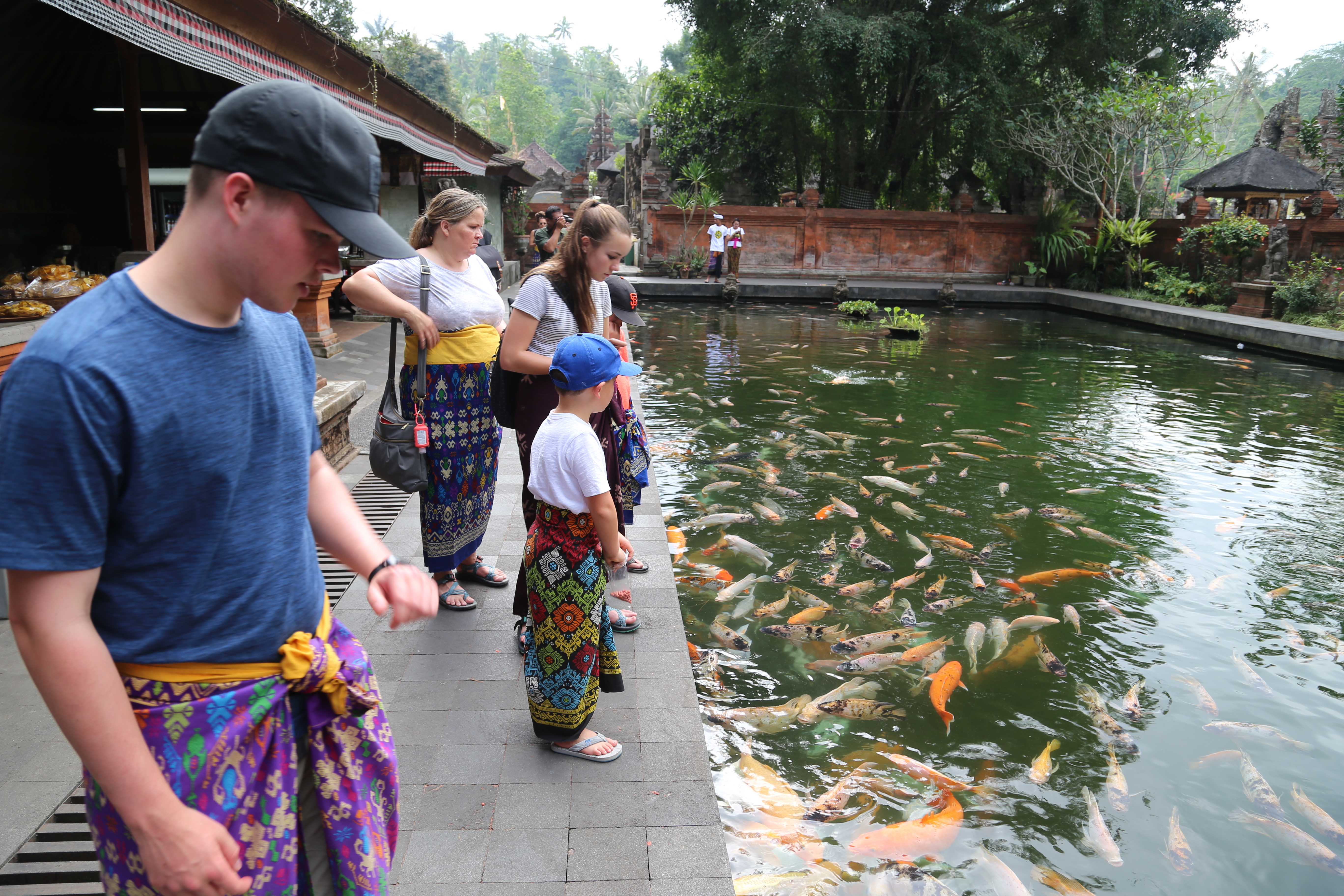 2018 Southeast Asia Trip Day 6 - Ubud, Bali, Indonesia (Mount Agung Volcano in Distance, Tegallalang Rice Terraces, Tirta Empul (Hindu Balinese Water Temple), Wearing Sarongs, Satria Agrowisata Coffee Plantation, Civet Cat Poop, Tibumana Waterfall)