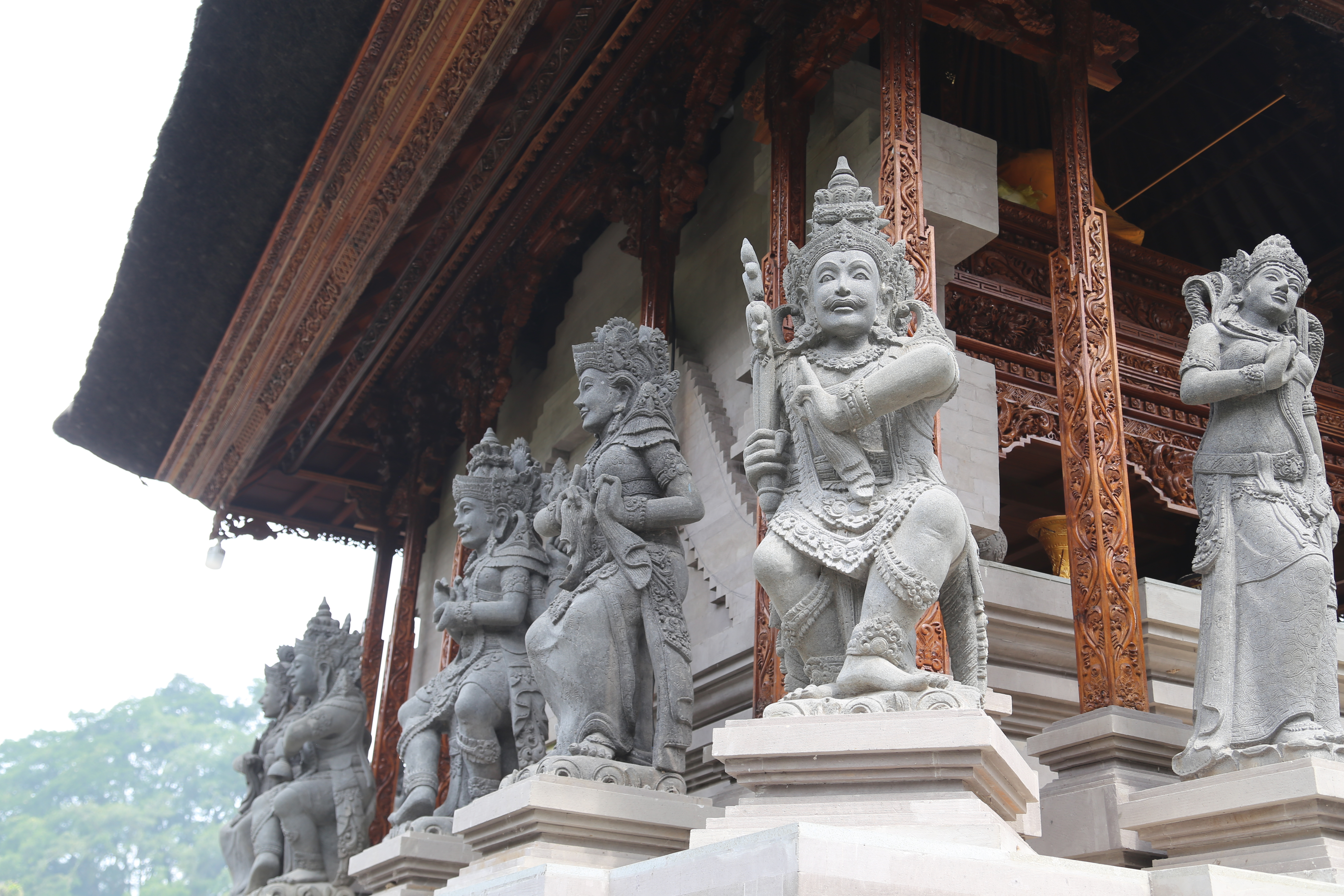 2018 Southeast Asia Trip Day 6 - Ubud, Bali, Indonesia (Mount Agung Volcano in Distance, Tegallalang Rice Terraces, Tirta Empul (Hindu Balinese Water Temple), Wearing Sarongs, Satria Agrowisata Coffee Plantation, Civet Cat Poop, Tibumana Waterfall)