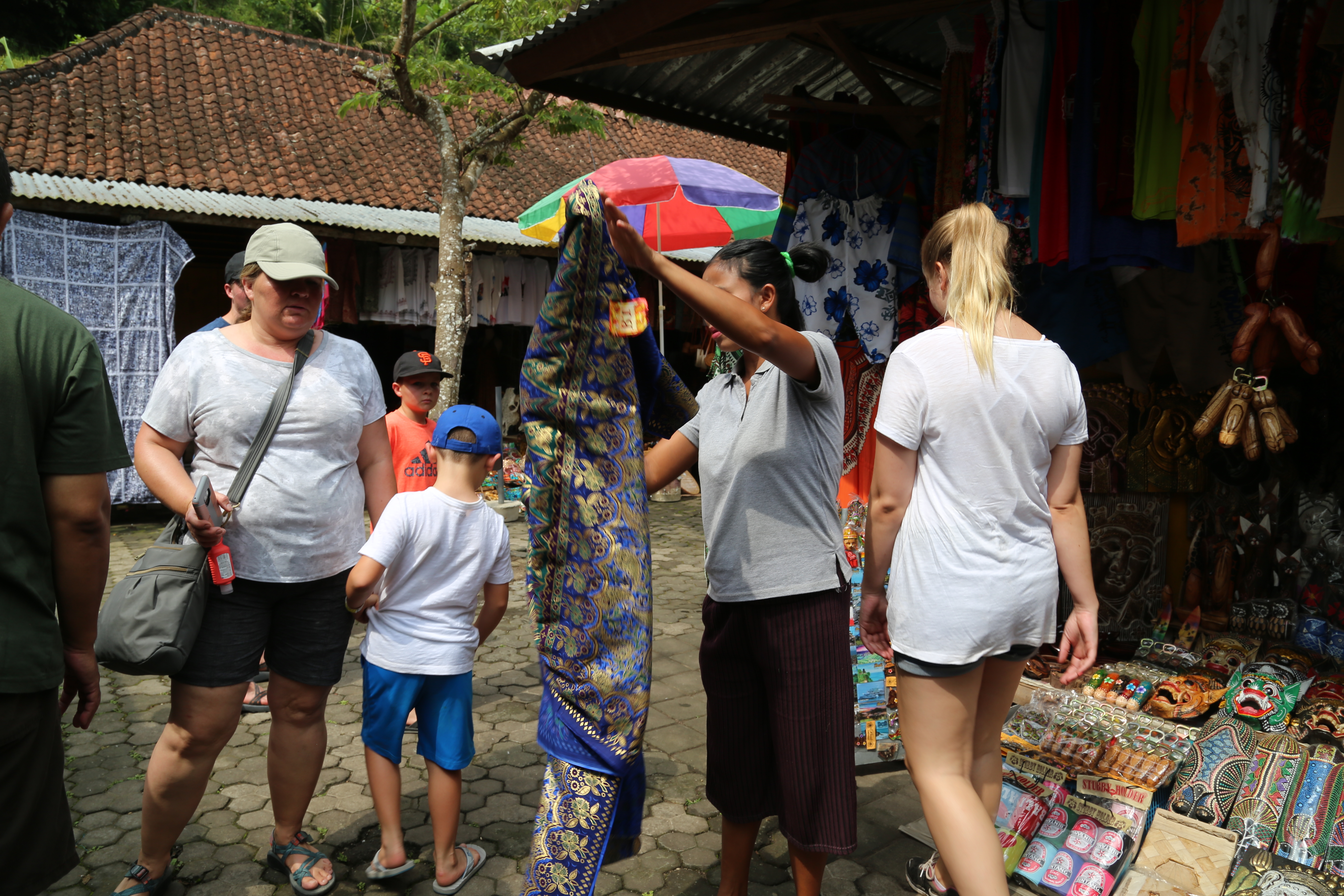 2018 Southeast Asia Trip Day 6 - Ubud, Bali, Indonesia (Mount Agung Volcano in Distance, Tegallalang Rice Terraces, Tirta Empul (Hindu Balinese Water Temple), Wearing Sarongs, Satria Agrowisata Coffee Plantation, Civet Cat Poop, Tibumana Waterfall)