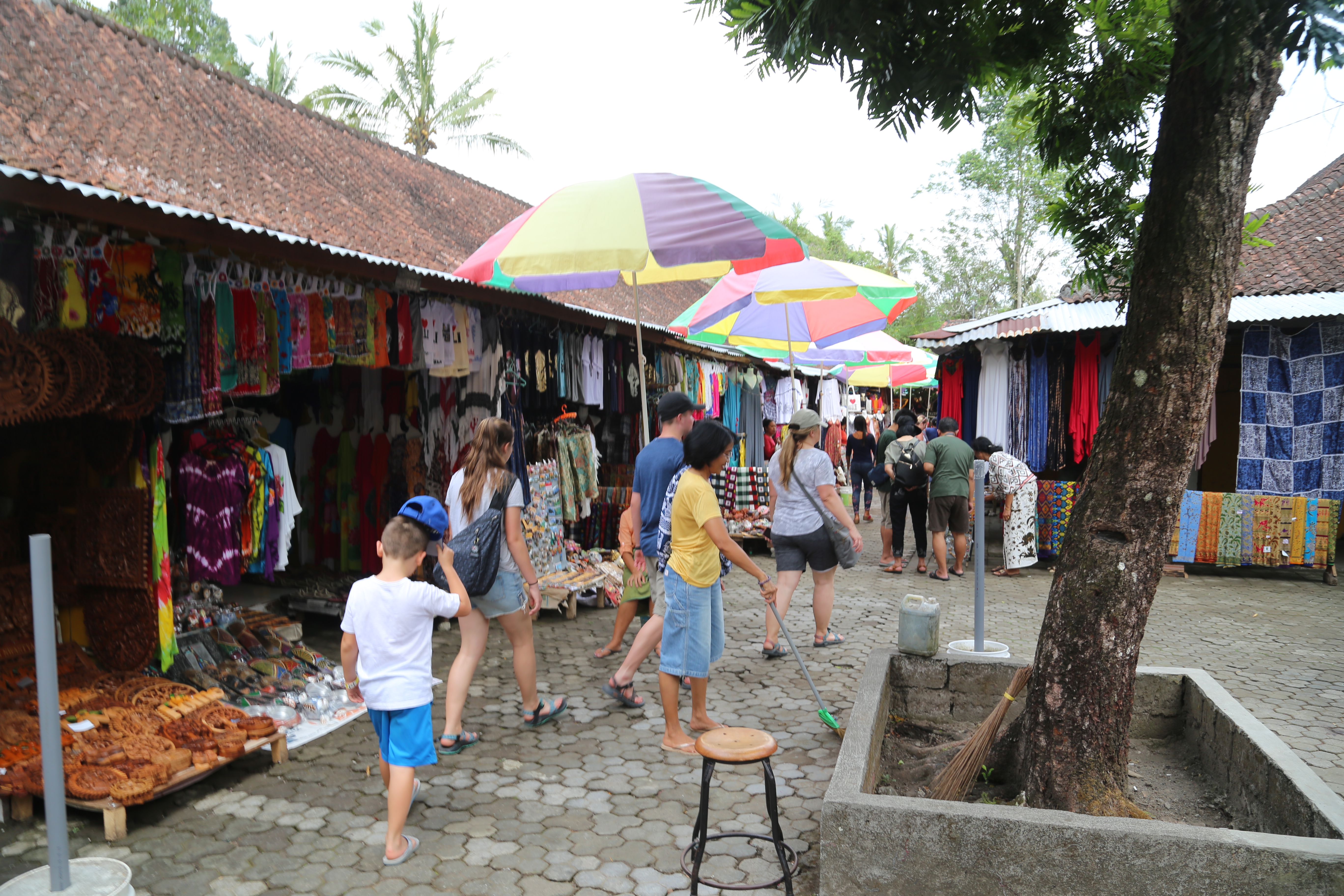 2018 Southeast Asia Trip Day 6 - Ubud, Bali, Indonesia (Mount Agung Volcano in Distance, Tegallalang Rice Terraces, Tirta Empul (Hindu Balinese Water Temple), Wearing Sarongs, Satria Agrowisata Coffee Plantation, Civet Cat Poop, Tibumana Waterfall)