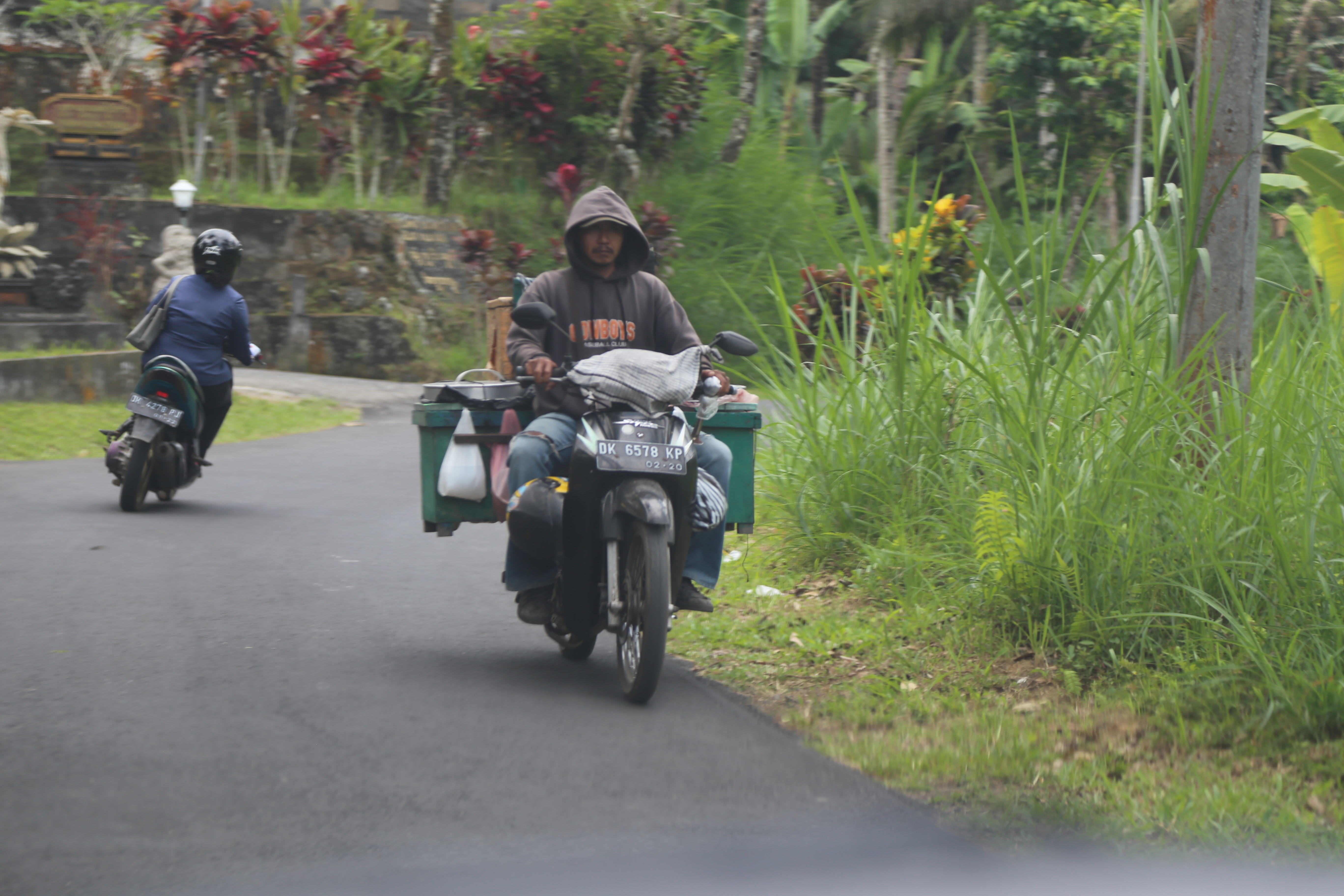 2018 Southeast Asia Trip Day 6 - Ubud, Bali, Indonesia (Mount Agung Volcano in Distance, Tegallalang Rice Terraces, Tirta Empul (Hindu Balinese Water Temple), Wearing Sarongs, Satria Agrowisata Coffee Plantation, Civet Cat Poop, Tibumana Waterfall)