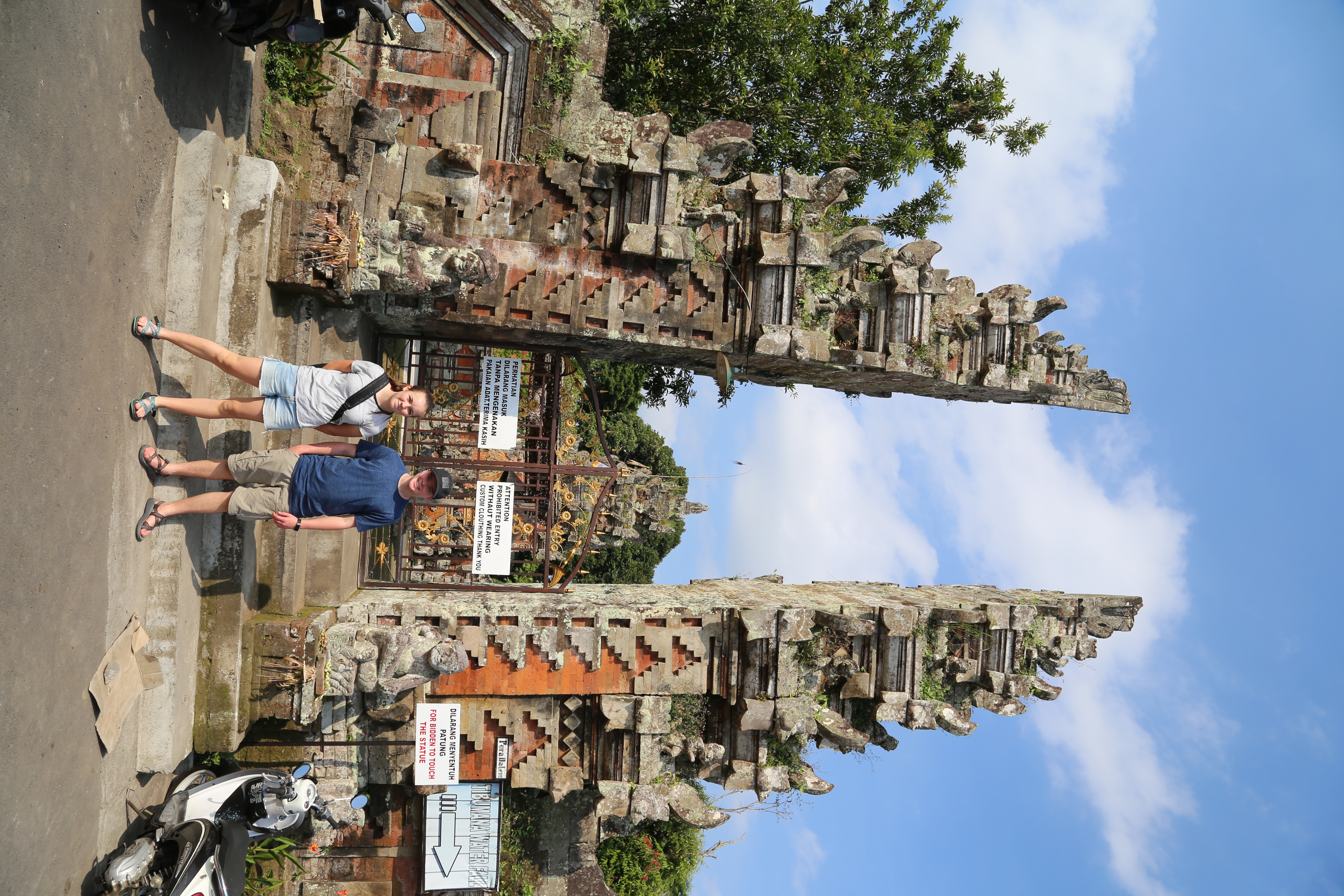 2018 Southeast Asia Trip Day 6 - Ubud, Bali, Indonesia (Mount Agung Volcano in Distance, Tegallalang Rice Terraces, Tirta Empul (Hindu Balinese Water Temple), Wearing Sarongs, Satria Agrowisata Coffee Plantation, Civet Cat Poop, Tibumana Waterfall)