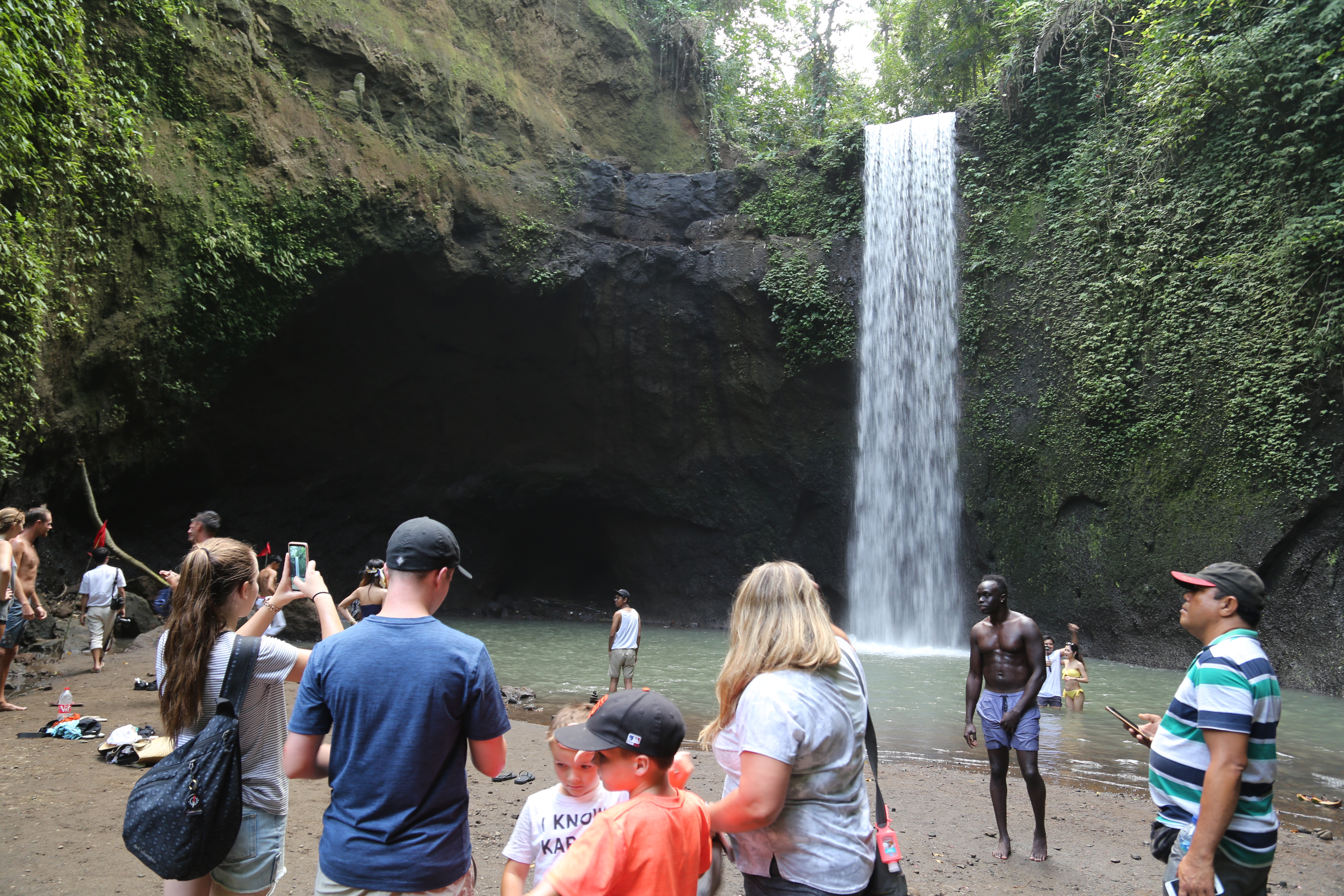 2018 Southeast Asia Trip Day 6 - Ubud, Bali, Indonesia (Mount Agung Volcano in Distance, Tegallalang Rice Terraces, Tirta Empul (Hindu Balinese Water Temple), Wearing Sarongs, Satria Agrowisata Coffee Plantation, Civet Cat Poop, Tibumana Waterfall)