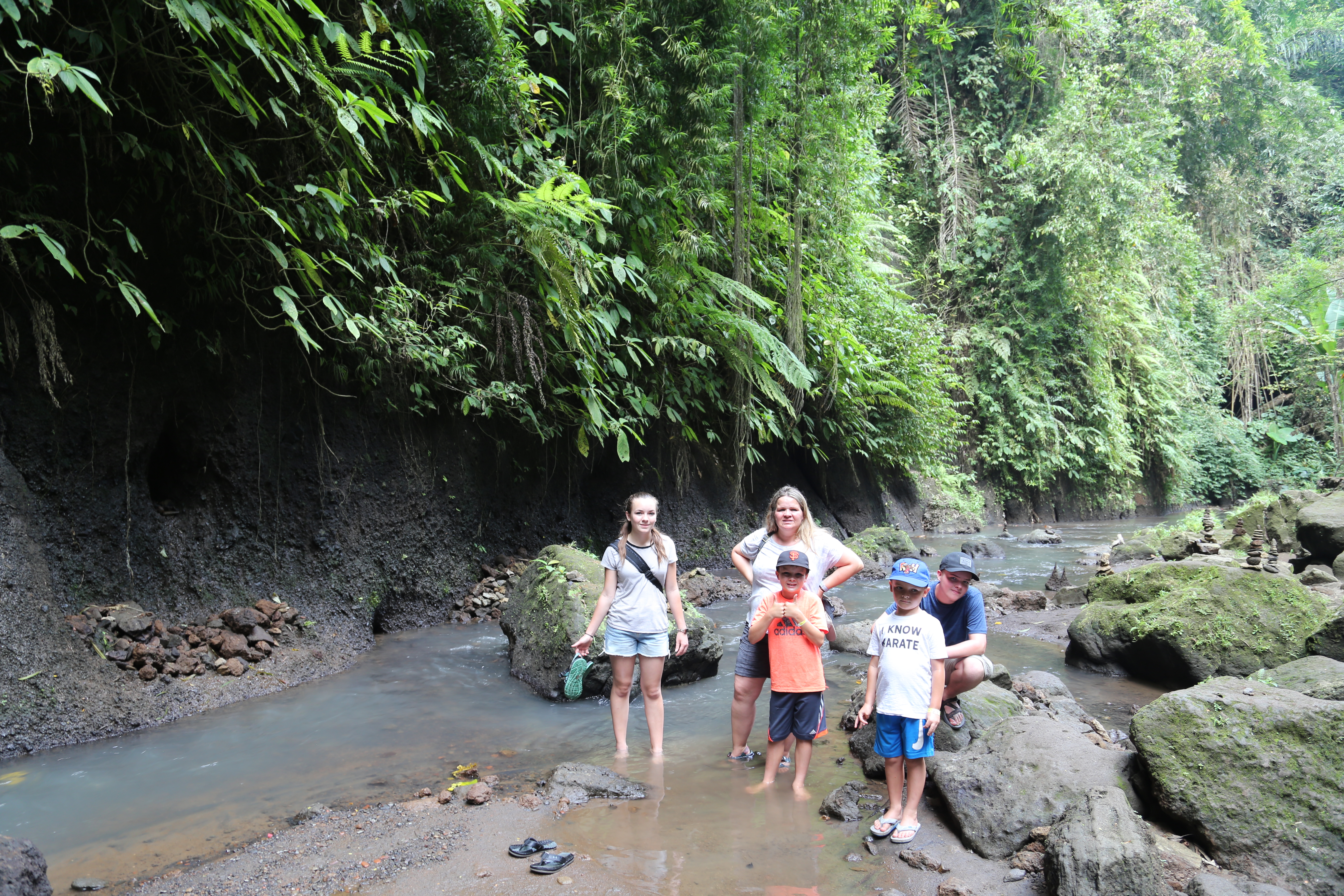 2018 Southeast Asia Trip Day 6 - Ubud, Bali, Indonesia (Mount Agung Volcano in Distance, Tegallalang Rice Terraces, Tirta Empul (Hindu Balinese Water Temple), Wearing Sarongs, Satria Agrowisata Coffee Plantation, Civet Cat Poop, Tibumana Waterfall)