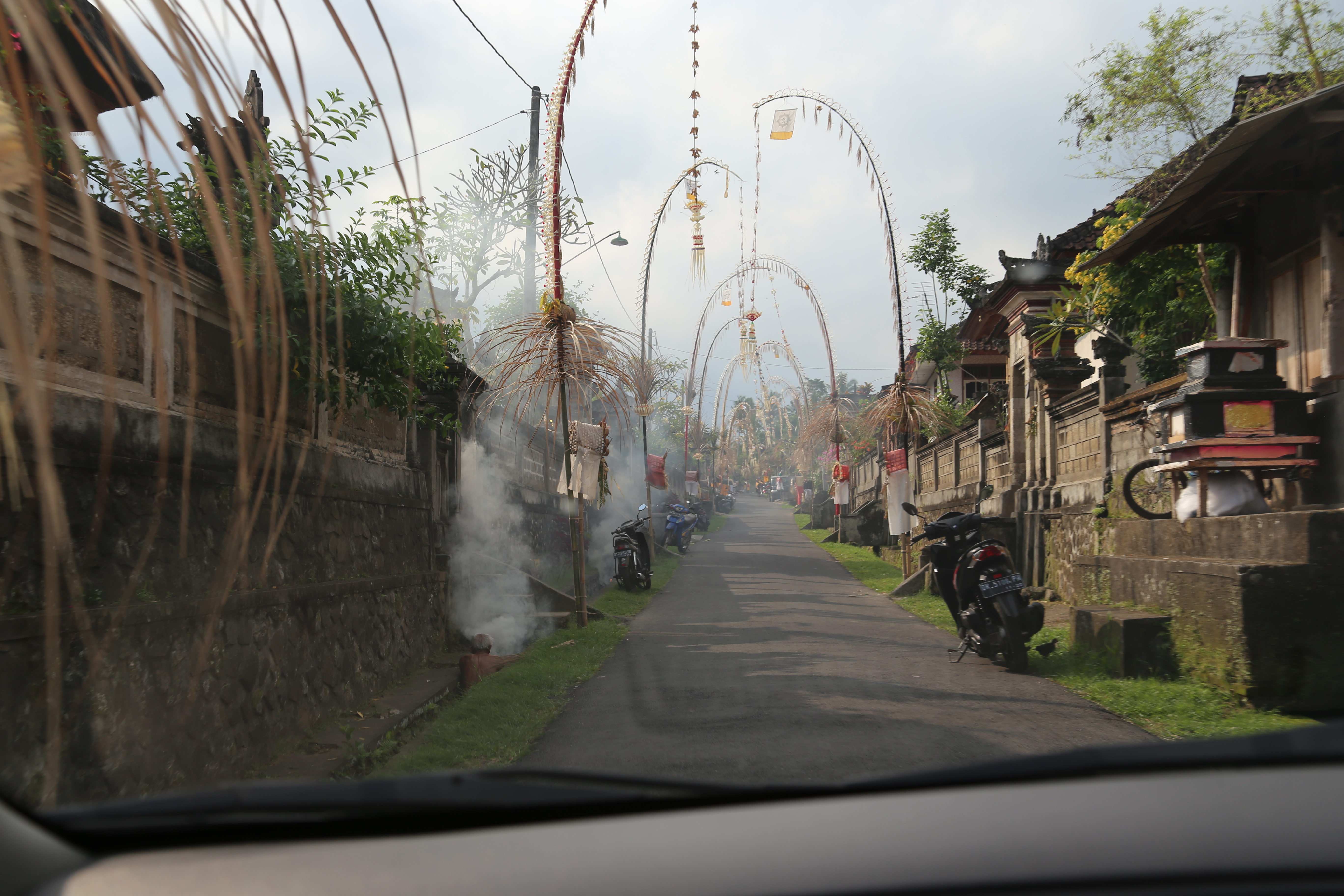 2018 Southeast Asia Trip Day 6 - Ubud, Bali, Indonesia (Mount Agung Volcano in Distance, Tegallalang Rice Terraces, Tirta Empul (Hindu Balinese Water Temple), Wearing Sarongs, Satria Agrowisata Coffee Plantation, Civet Cat Poop, Tibumana Waterfall)