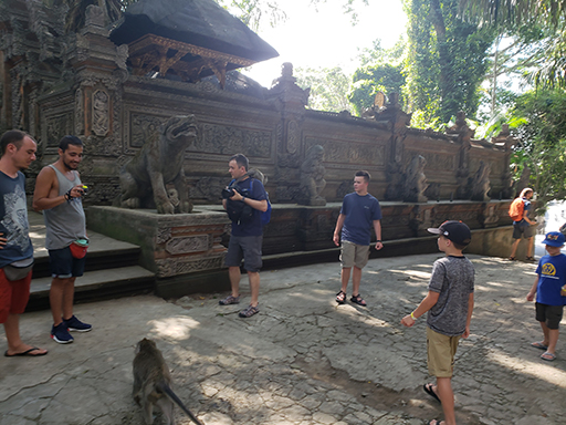2018 Southeast Asia Trip Day 5 - Ubud, Bali, Indonesia (Breakfast at the Villa, Balinese Offerings (Canang Sari), Ubud Sacred Monkey Forest Sanctuary, Getting Attacked By Monkeys, Three Monkeys Restaurant, Ubud Palace,  Spa, Kecak Fire & Trance Dance)