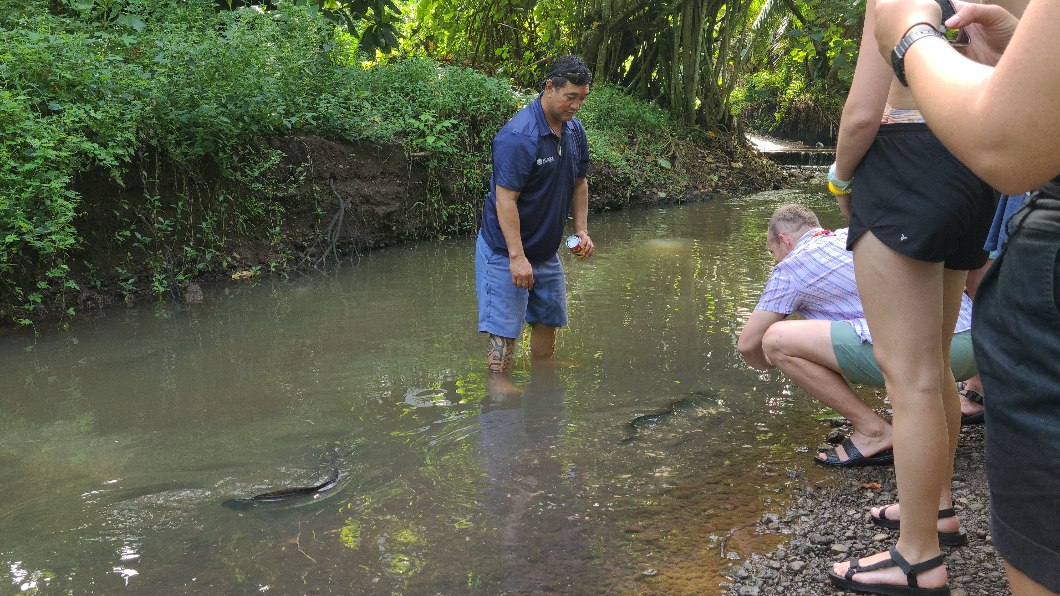 2022 Tahiti Taravao HXP - Day 3 (Devotional, Moorea Jeep Safari, Magic Mountain Overlook, Jam Tasting, Belvedere Lookout, Marae-o-Mahine, Touching Sacred Eels, Fresh Pineapple & Coconut, Making Headbands, Beach Games, Tahitian Dance & Fire Show)