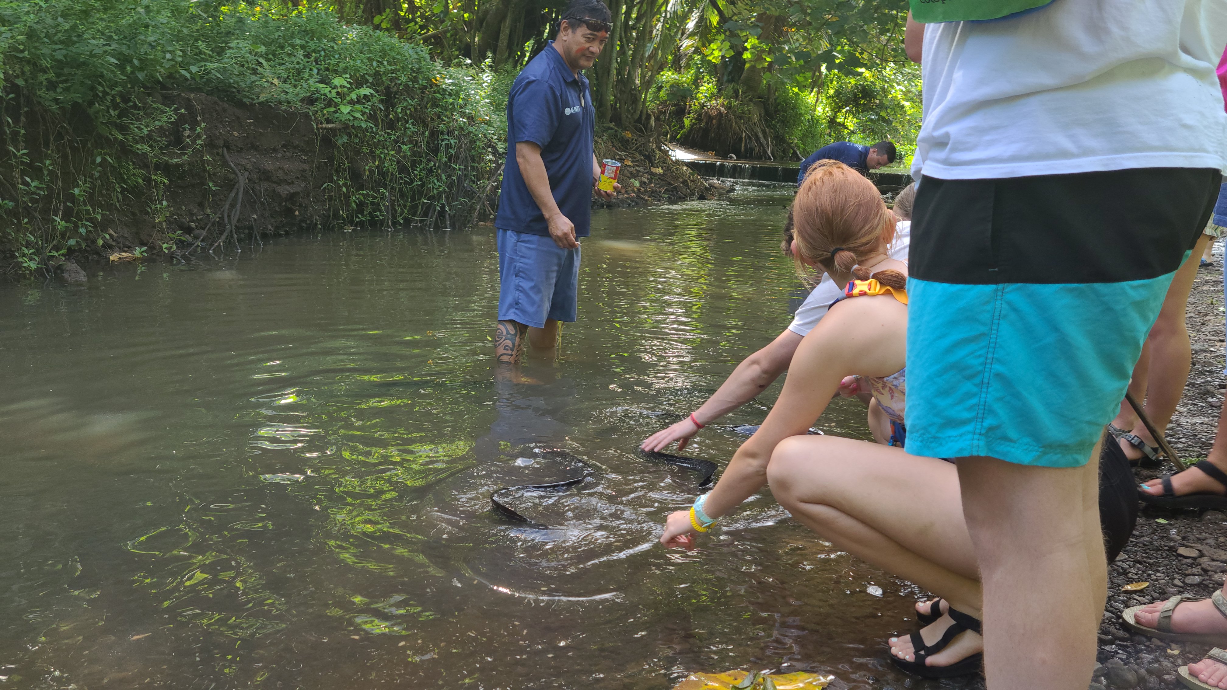 2022 Tahiti Taravao HXP - Day 3 (Devotional, Moorea Jeep Safari, Magic Mountain Overlook, Jam Tasting, Belvedere Lookout, Marae-o-Mahine, Touching Sacred Eels, Fresh Pineapple & Coconut, Making Headbands, Beach Games, Tahitian Dance & Fire Show)