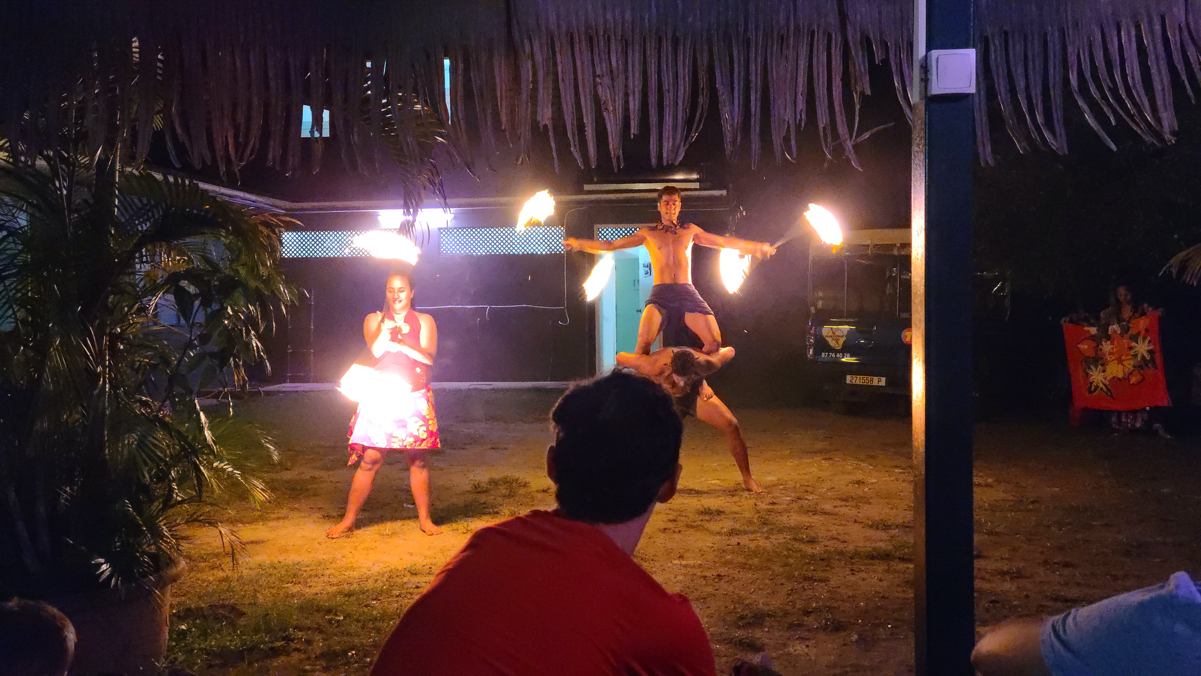 2022 Tahiti Taravao HXP - Day 3 (Devotional, Moorea Jeep Safari, Magic Mountain Overlook, Jam Tasting, Belvedere Lookout, Marae-o-Mahine, Touching Sacred Eels, Fresh Pineapple & Coconut, Making Headbands, Beach Games, Tahitian Dance & Fire Show)