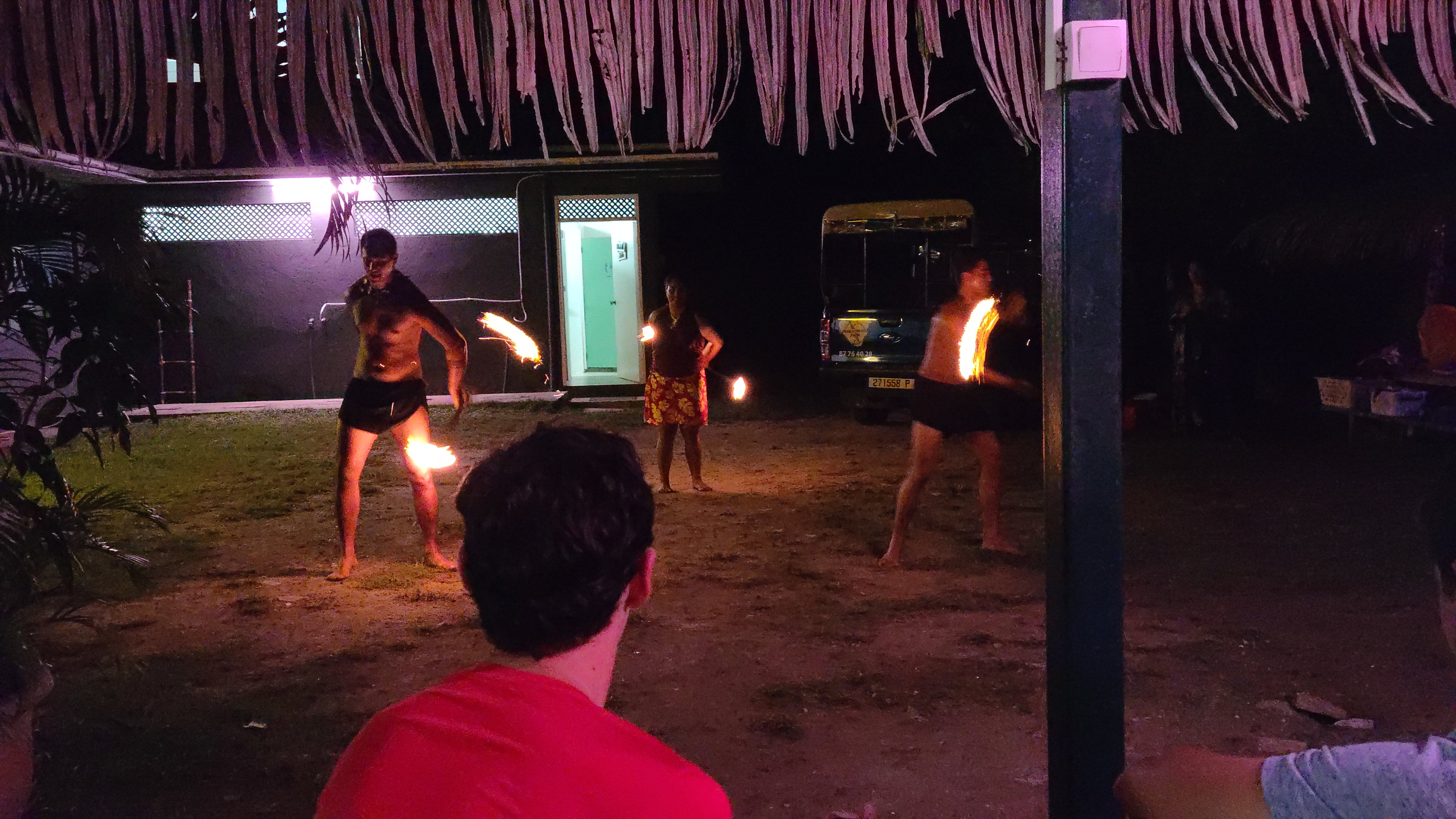 2022 Tahiti Taravao HXP - Day 3 (Devotional, Moorea Jeep Safari, Magic Mountain Overlook, Jam Tasting, Belvedere Lookout, Marae-o-Mahine, Touching Sacred Eels, Fresh Pineapple & Coconut, Making Headbands, Beach Games, Tahitian Dance & Fire Show)