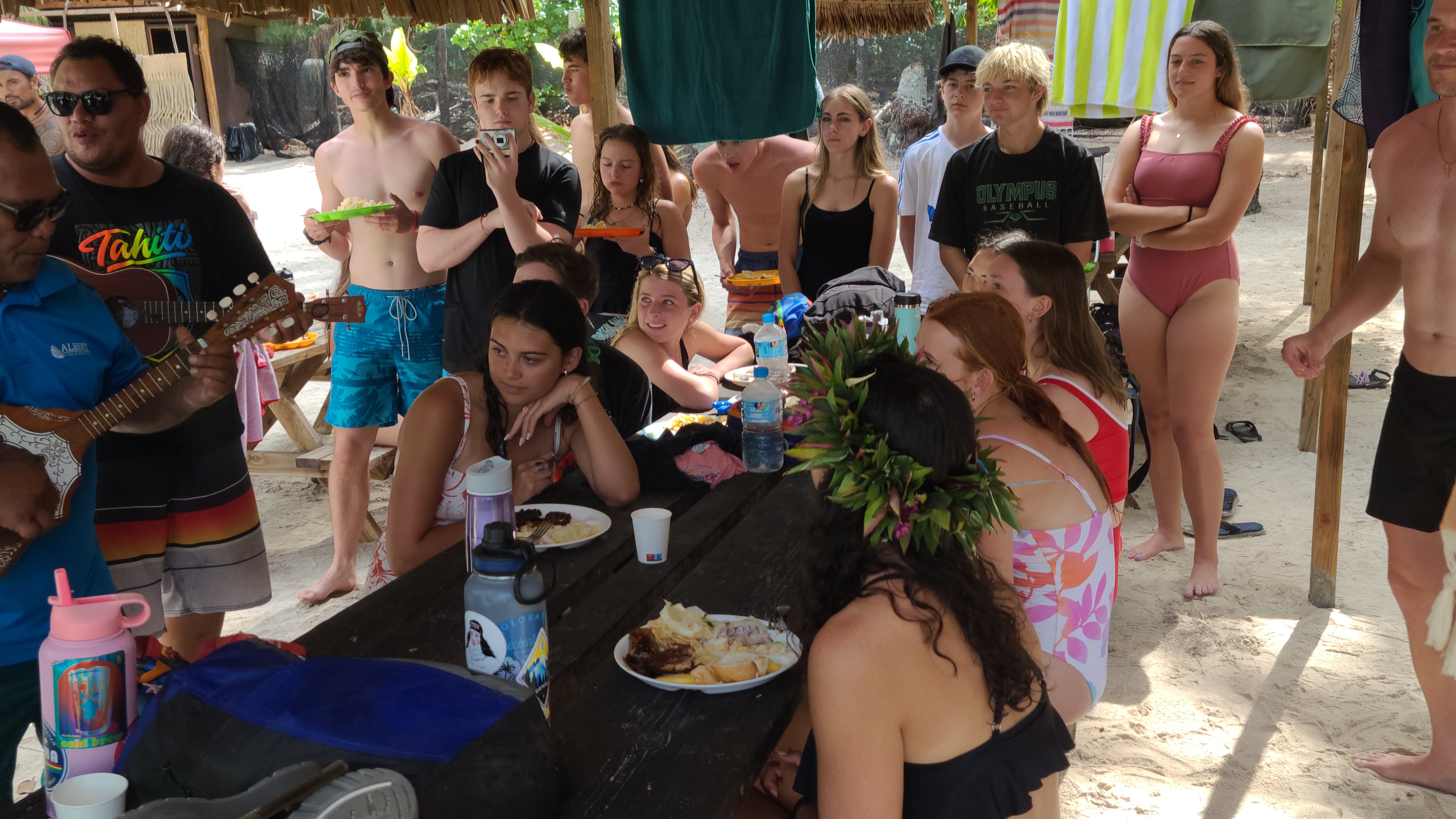 2022 Tahiti Taravao HXP - Day 4 (Kass's Birthday, Swimming with Sharks & Stingrays, Motu Fareone Island, Making Motu Fareone (E'ia Ota), Catching Crabs for 'Alca-Crab', Dance Party on Ferry to Tahiti, Catching Geckos)