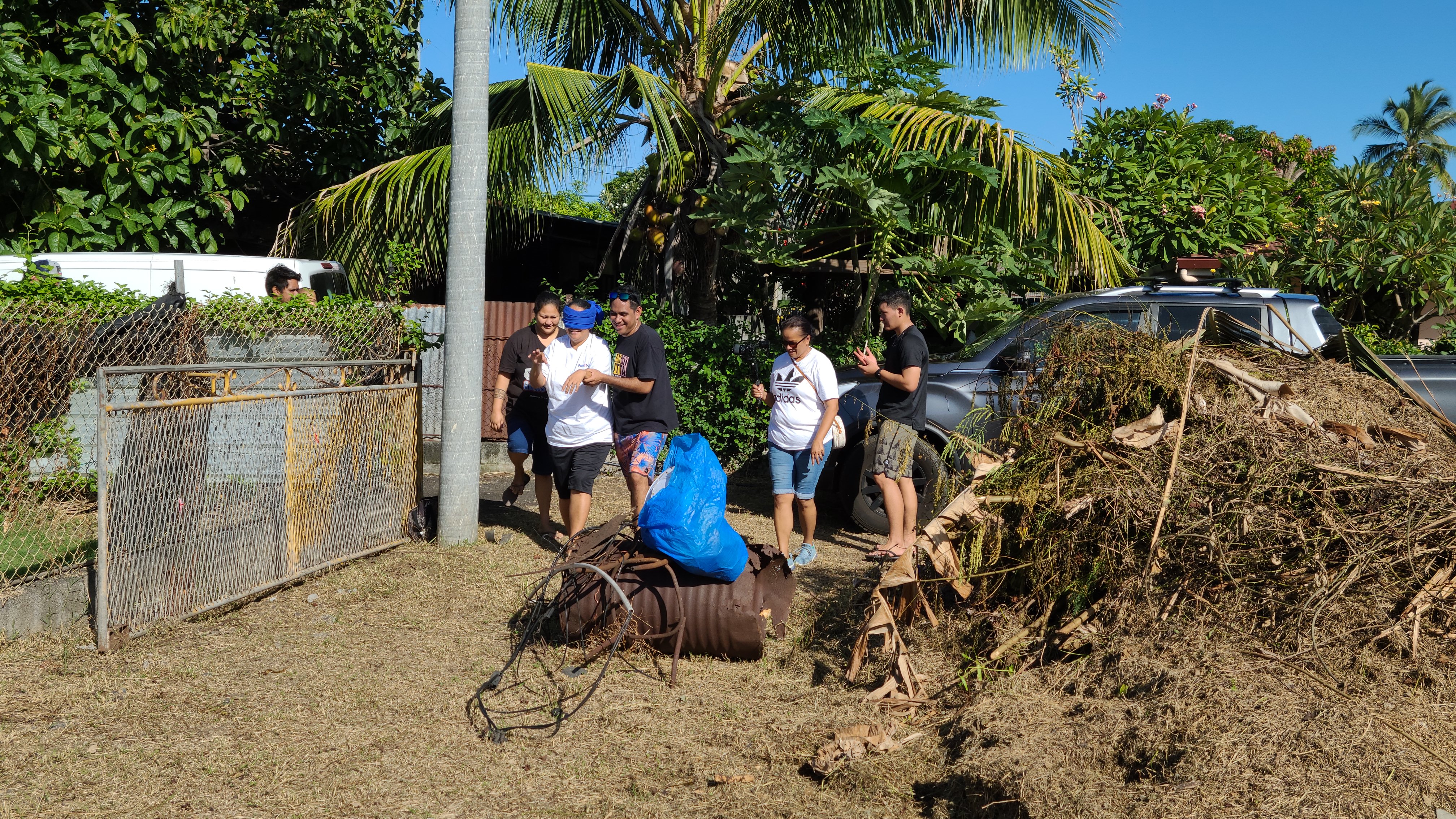 2022 Tahiti Taravao HXP - Day 6 (1st Day at the Work Site, Clearing the Land to Build a House for Tiana, Digging the Foundation & Footings, Purple Worms & Centipedes,Swimming in the Reef, Activity and Dinner with the Vaihiria Ward, Double Dragon)