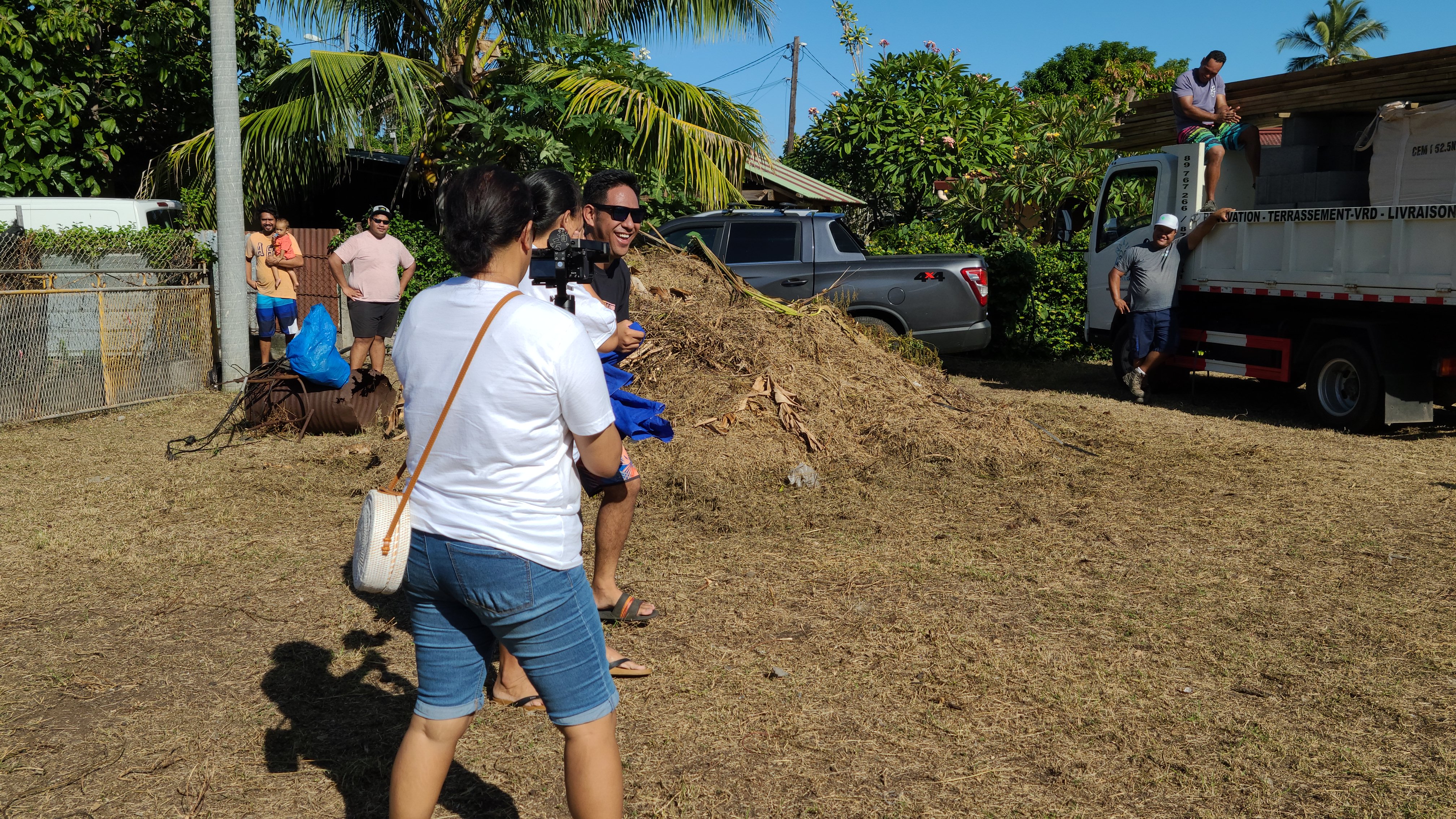 2022 Tahiti Taravao HXP - Day 6 (1st Day at the Work Site, Clearing the Land to Build a House for Tiana, Digging the Foundation & Footings, Purple Worms & Centipedes,Swimming in the Reef, Activity and Dinner with the Vaihiria Ward, Double Dragon)