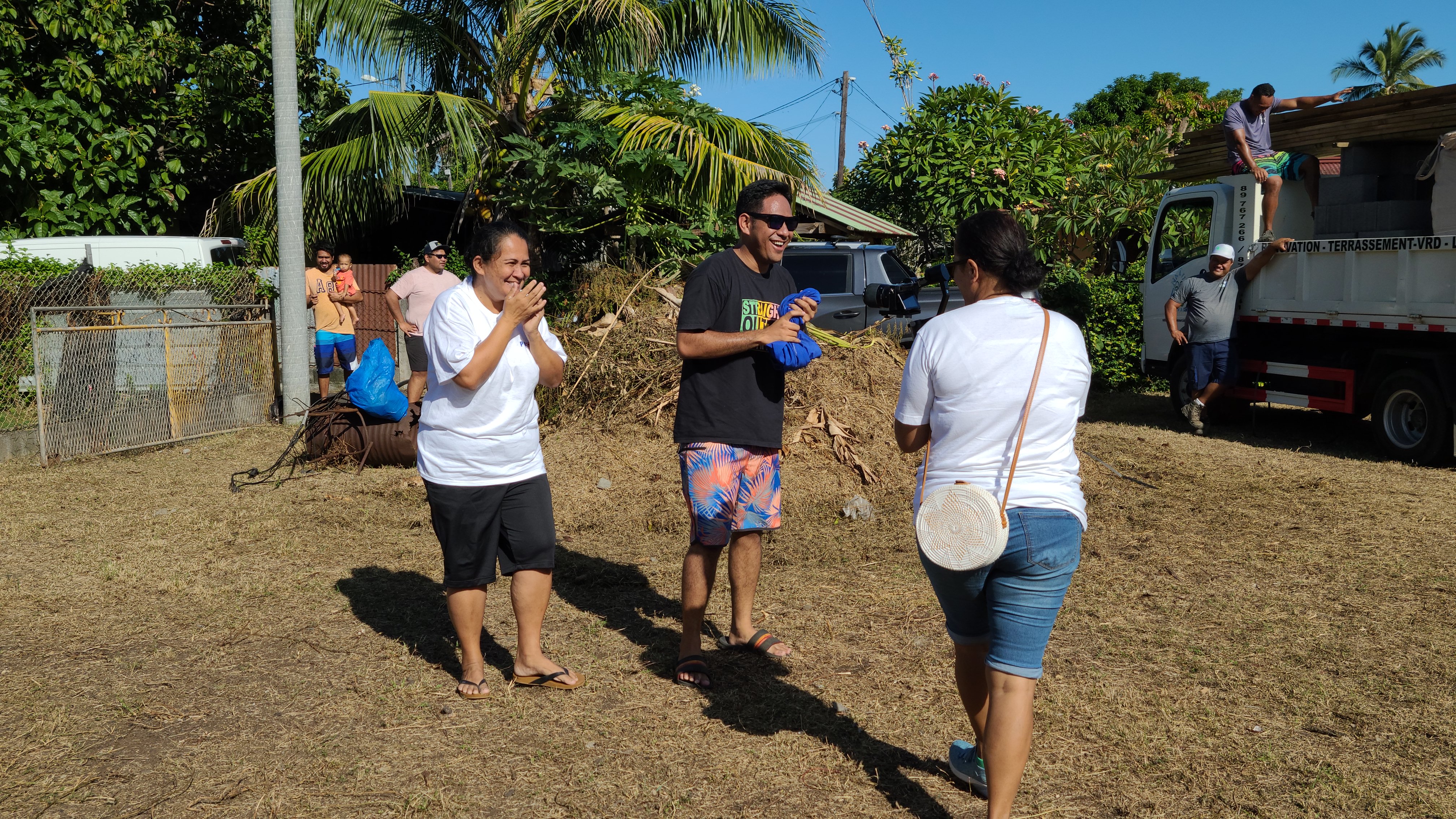 2022 Tahiti Taravao HXP - Day 6 (1st Day at the Work Site, Clearing the Land to Build a House for Tiana, Digging the Foundation & Footings, Purple Worms & Centipedes,Swimming in the Reef, Activity and Dinner with the Vaihiria Ward, Double Dragon)