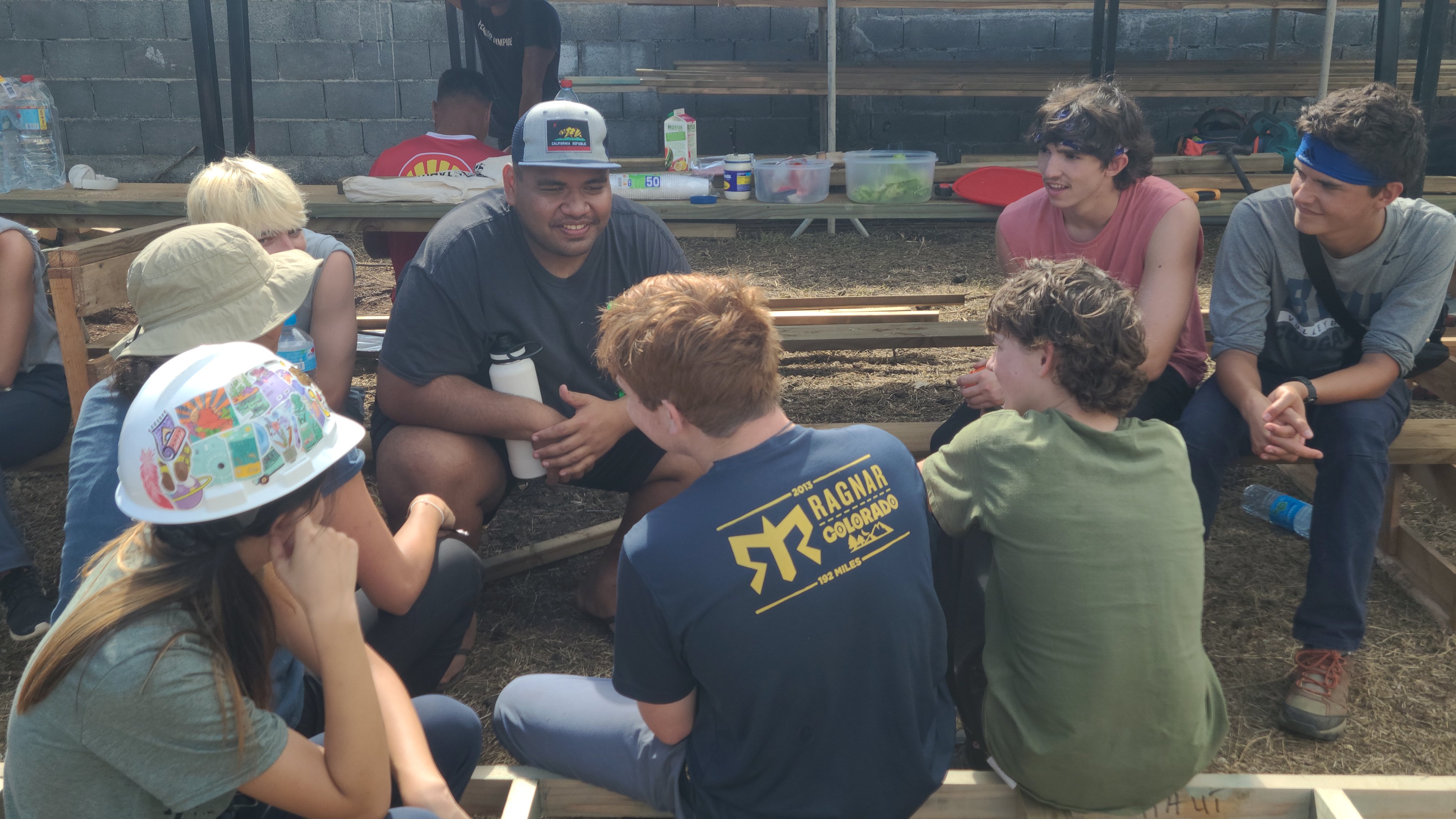 2022 Tahiti Taravao HXP - Day 7 (Tahitian Treats: Tim Tam, Happy Hippos, Hello Panda, Twix Top, Choco Prince, Building Walls & Mixing Cement By Hand, Chef Billy's Ketchup Egg Sandwiches, Making Flower Heis on the Beach, Swimming in the Reef)