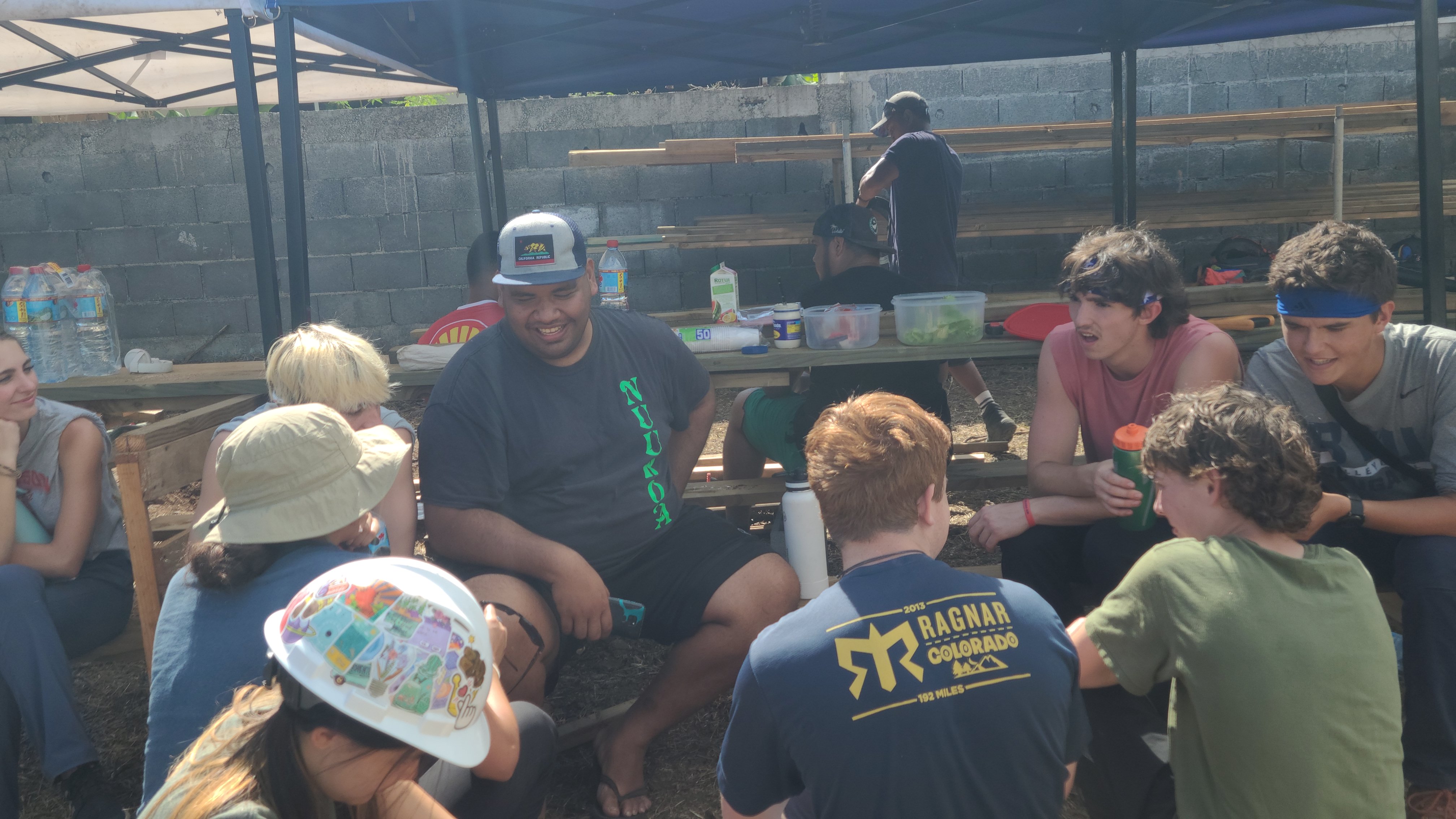 2022 Tahiti Taravao HXP - Day 7 (Tahitian Treats: Tim Tam, Happy Hippos, Hello Panda, Twix Top, Choco Prince, Building Walls & Mixing Cement By Hand, Chef Billy's Ketchup Egg Sandwiches, Making Flower Heis on the Beach, Swimming in the Reef)