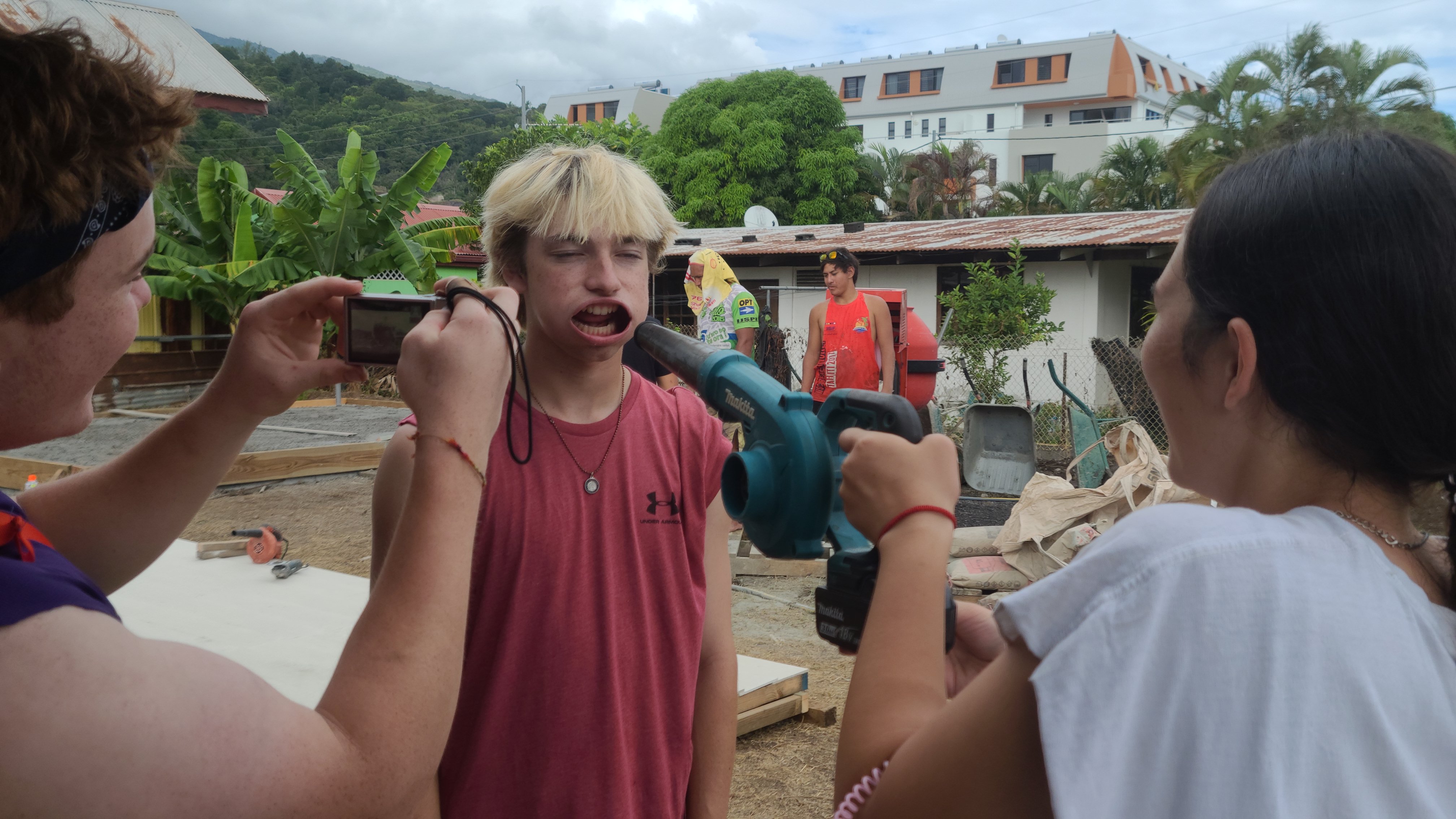 2022 Tahiti Taravao HXP - Day 9 (Pouring the Foundation, Playing with Poisonous Centipedes, Spray Painting Each Other, Digging a Bottomless Pit, Plage Vaiava (Vayava Beach), Another Epic Sunset, Learning a Tahitian Dance (Te Tiare Tahiti), Stingray)