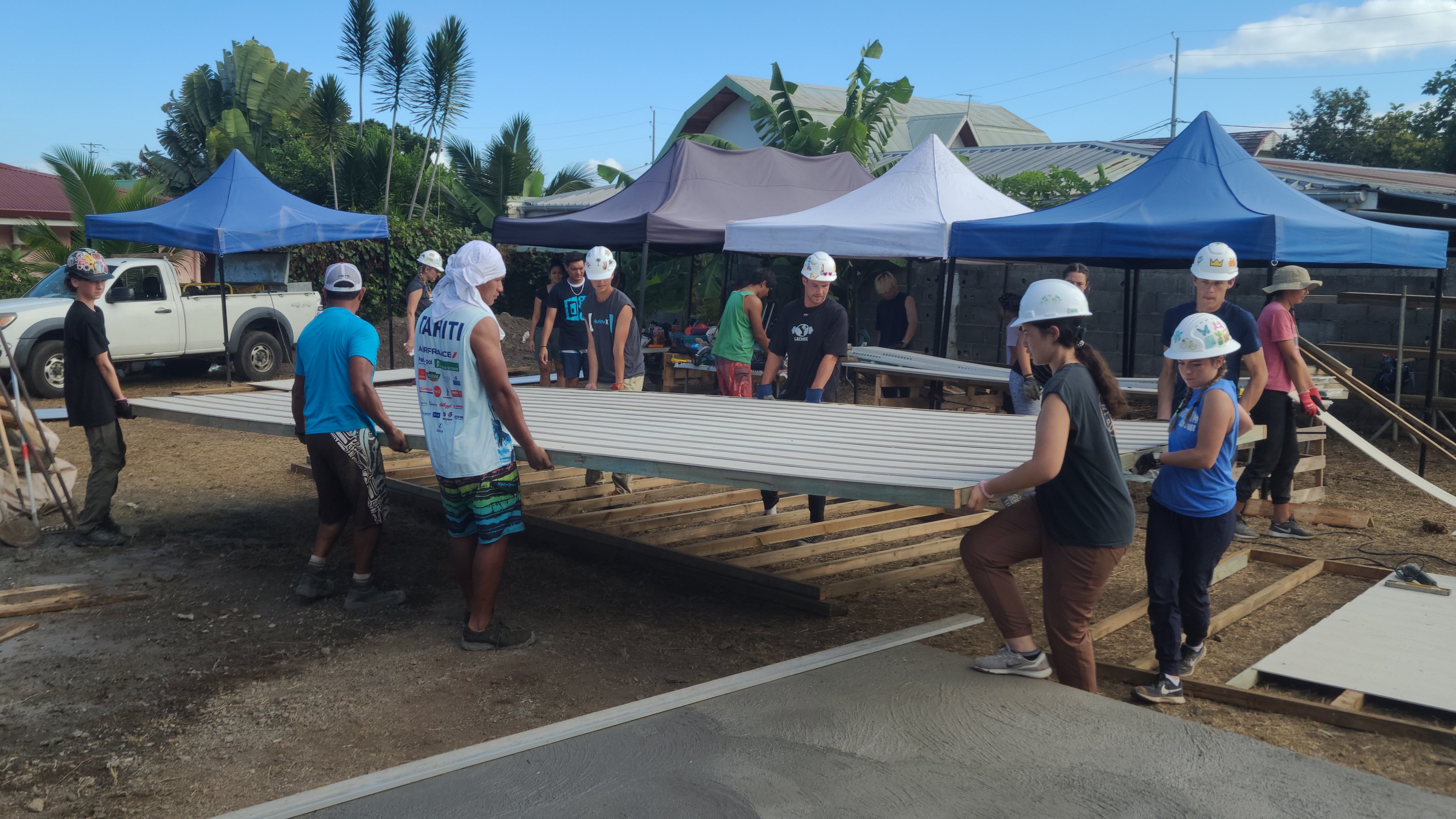 2022 Tahiti Taravao HXP - Day 10 (Banana Nutella Baguette Breakfast, Raising the Walls, Deeper Bottomless Pits for the Septic Tanks, Driver John, Wilson, Catching Crabs, Haka with ❤ Bishop Taylor ❤ & Papara Ward, Traditional Tahitian Dances)