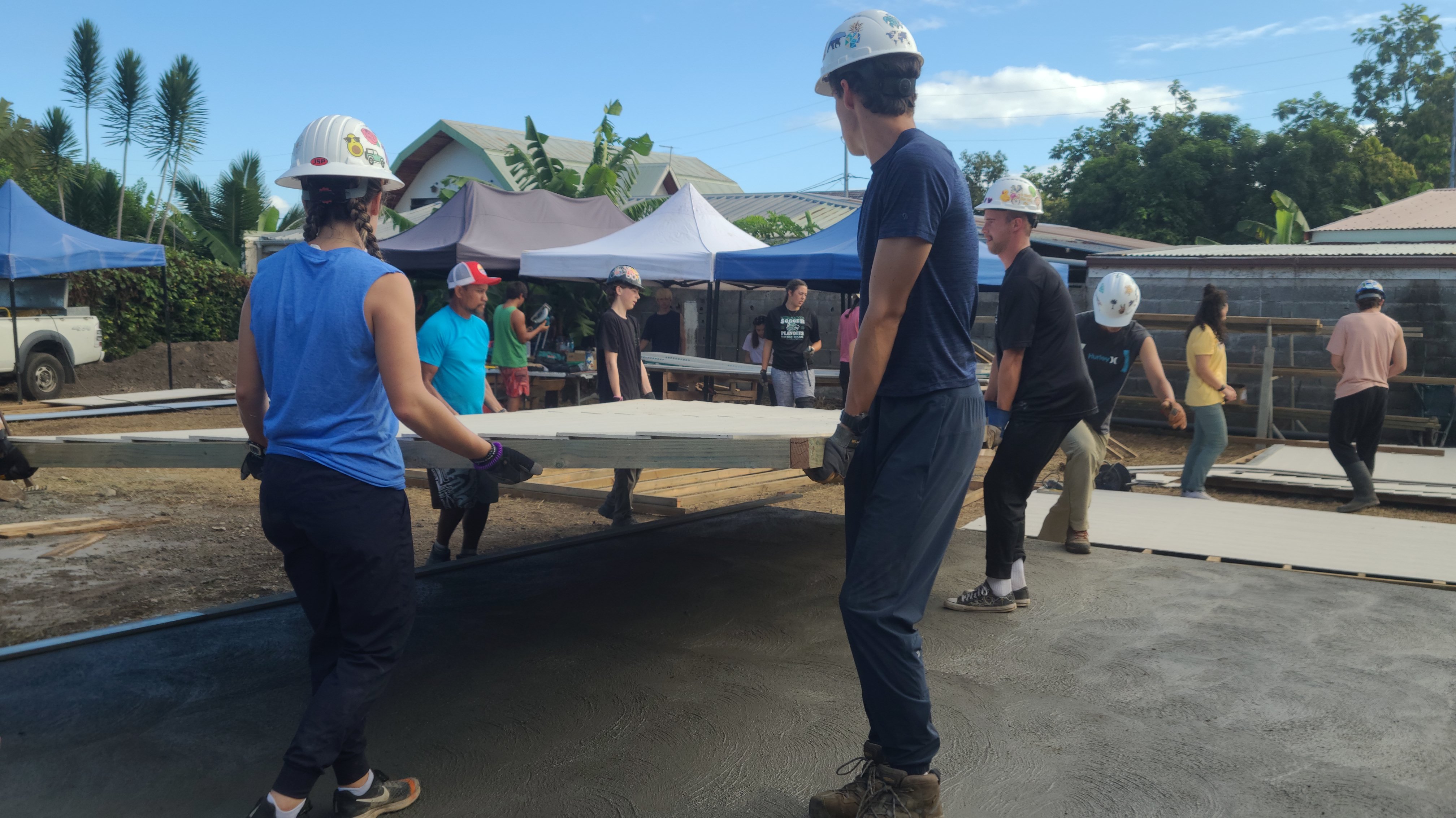 2022 Tahiti Taravao HXP - Day 10 (Banana Nutella Baguette Breakfast, Raising the Walls, Deeper Bottomless Pits for the Septic Tanks, Driver John, Wilson, Catching Crabs, Haka with ❤ Bishop Taylor ❤ & Papara Ward, Traditional Tahitian Dances)