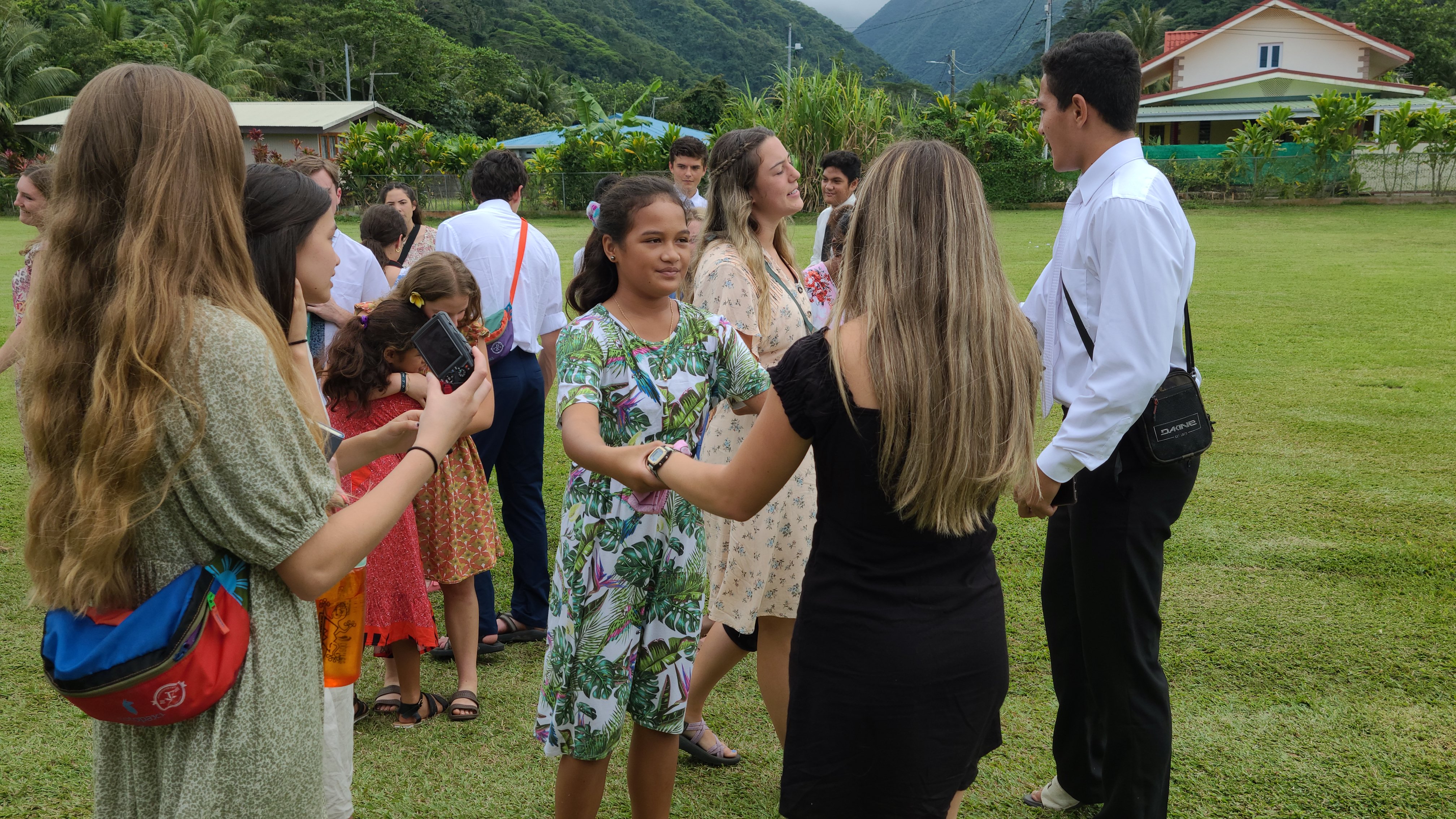 2022 Tahiti Taravao HXP - Day 12 (Church with Vaihiria Ward, Water Gardens Vaipahi Waterfall & Hike, Sacred Eels, Turtles, Haircut, Activity with Vaihiria Ward Youth, Averie's Birthday, Letters Home)