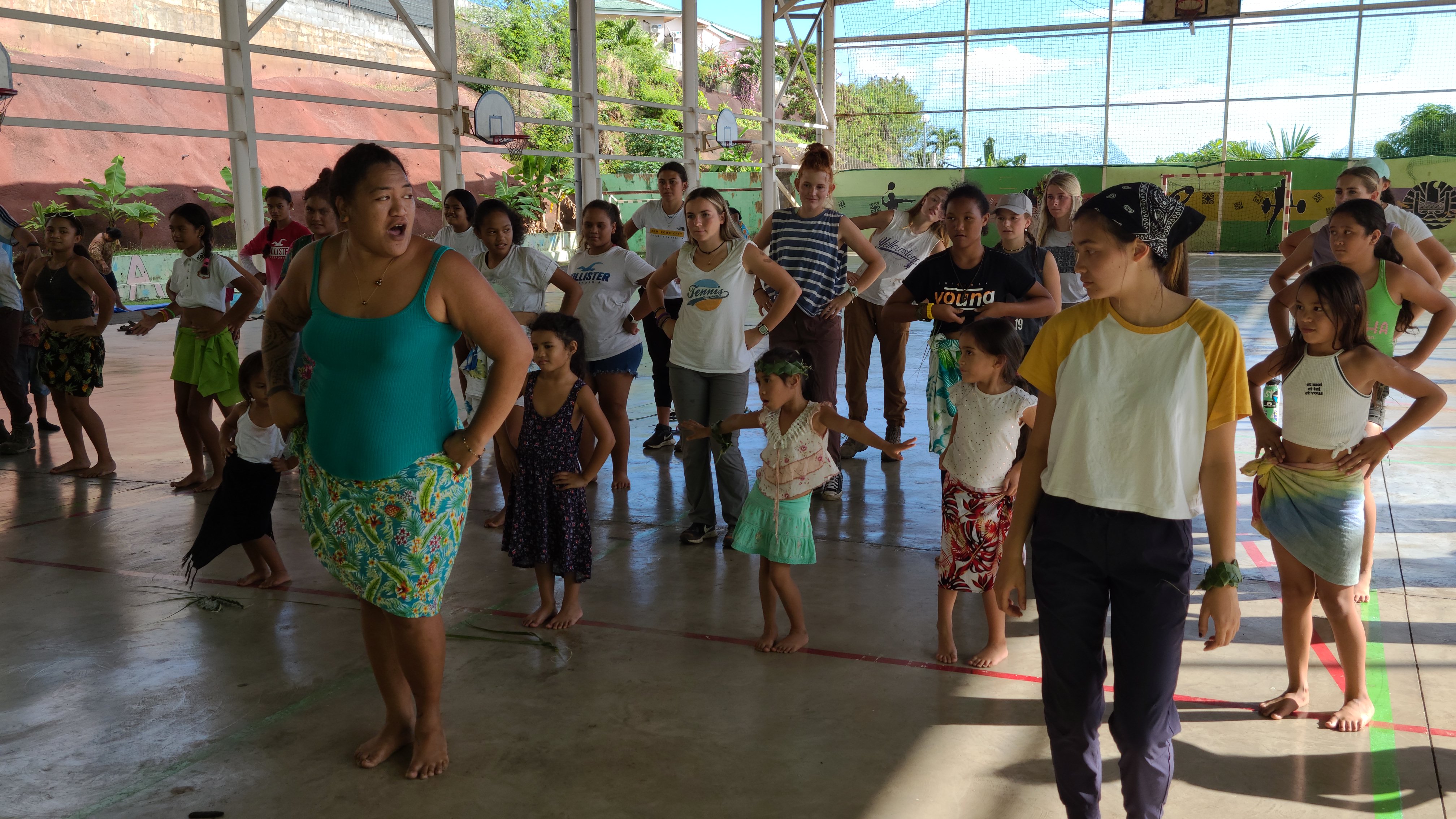 2022 Tahiti Taravao HXP - Day 15 (Epic Morning Devotional, Volunteering at Youth Center, Working at Community Garden on Mountain, Solis, Tiana Sees Her New House, Vaihiria Ward Activity: Coconut Milk, Learning Drums & Tahitian Dances, Making Flower Crowns