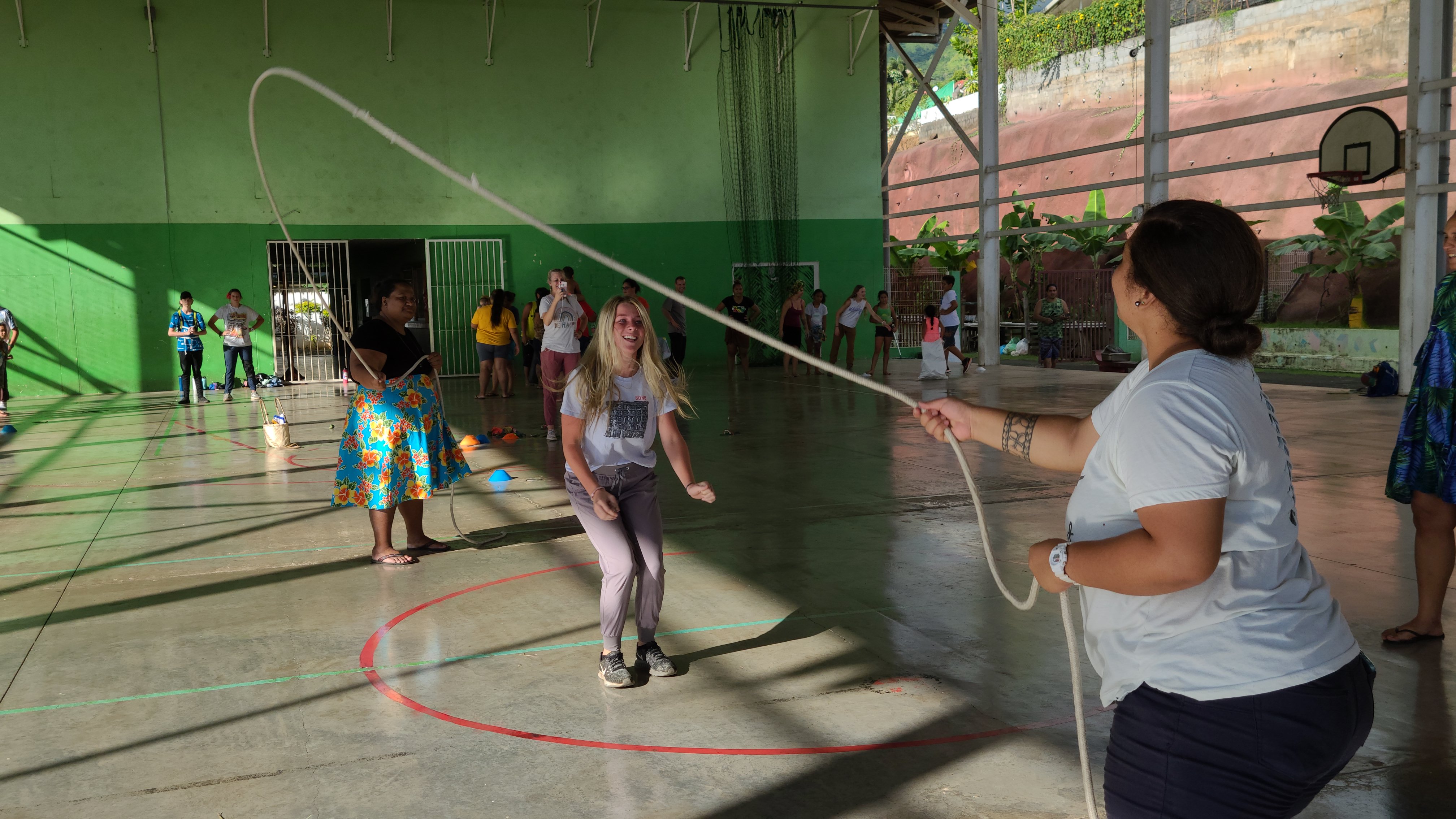 2022 Tahiti Taravao HXP - Day 15 (Epic Morning Devotional, Volunteering at Youth Center, Working at Community Garden on Mountain, Solis, Tiana Sees Her New House, Vaihiria Ward Activity: Coconut Milk, Learning Drums & Tahitian Dances, Making Flower Crowns