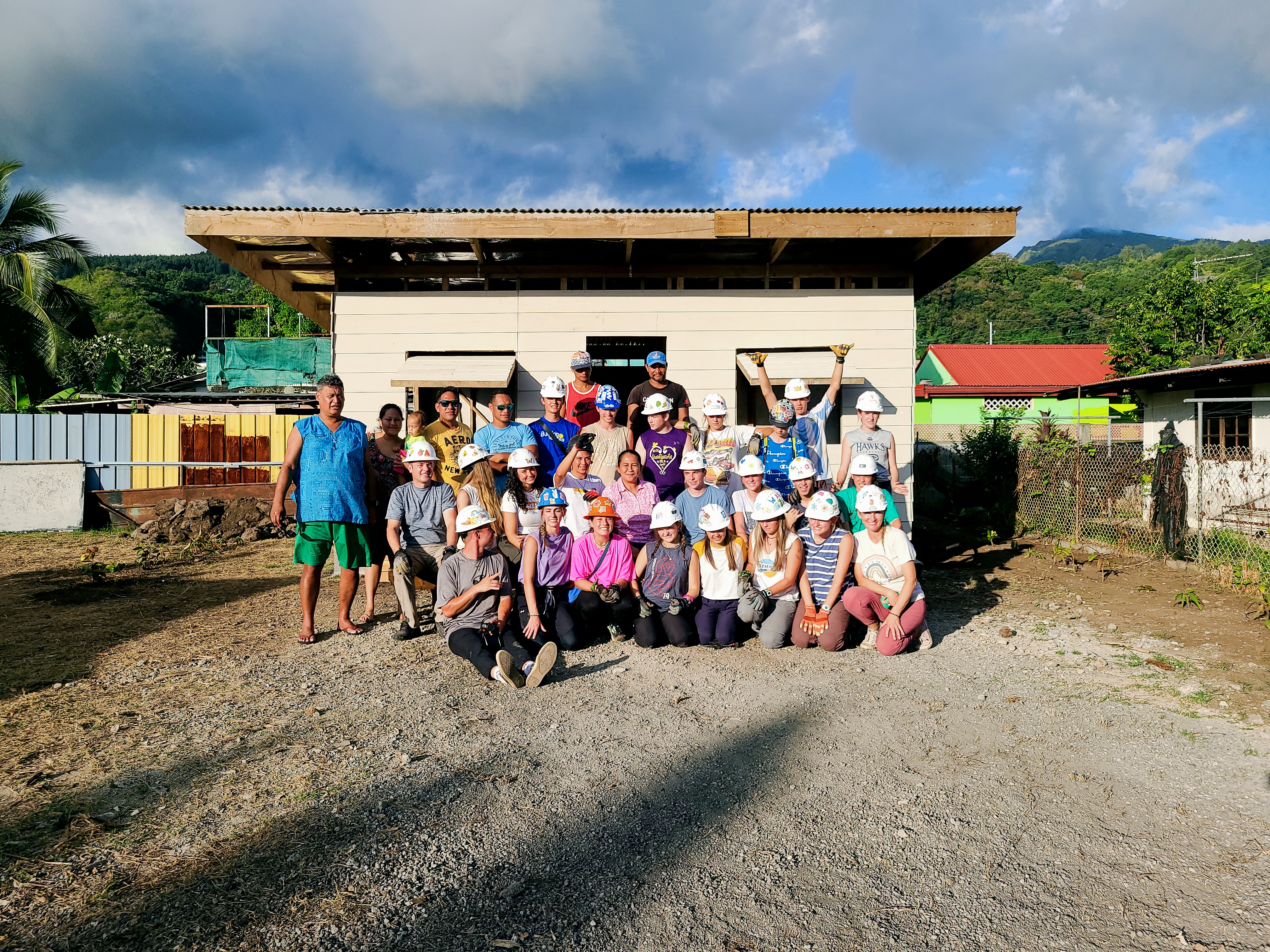 2022 Tahiti Taravao HXP - Day 15 (Epic Morning Devotional, Volunteering at Youth Center, Working at Community Garden on Mountain, Solis, Tiana Sees Her New House, Vaihiria Ward Activity: Coconut Milk, Learning Drums & Tahitian Dances, Making Flower Crowns