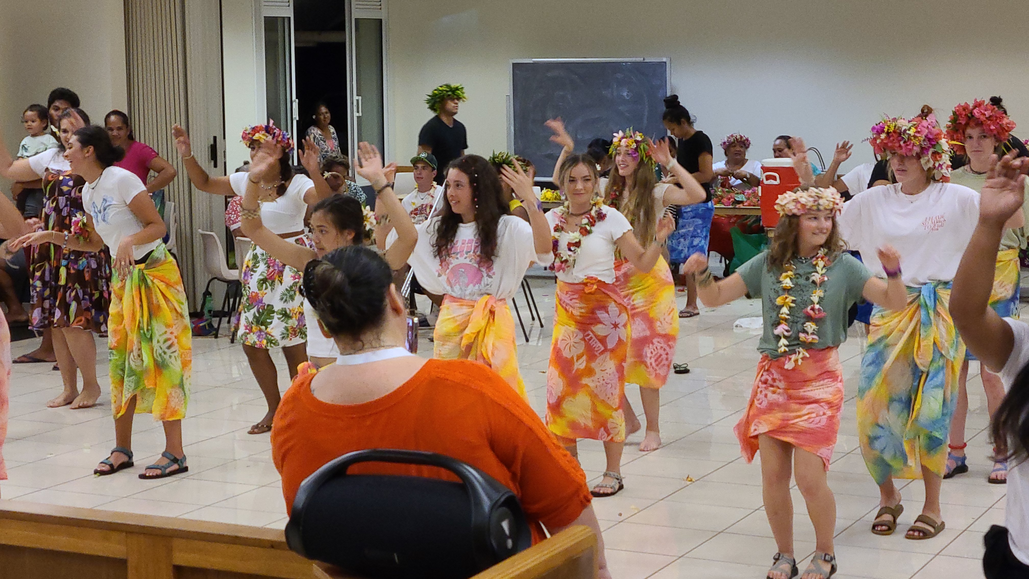 2022 Tahiti Taravao HXP - Day 15 (Epic Morning Devotional, Volunteering at Youth Center, Working at Community Garden on Mountain, Solis, Tiana Sees Her New House, Vaihiria Ward Activity: Coconut Milk, Learning Drums & Tahitian Dances, Making Flower Crowns