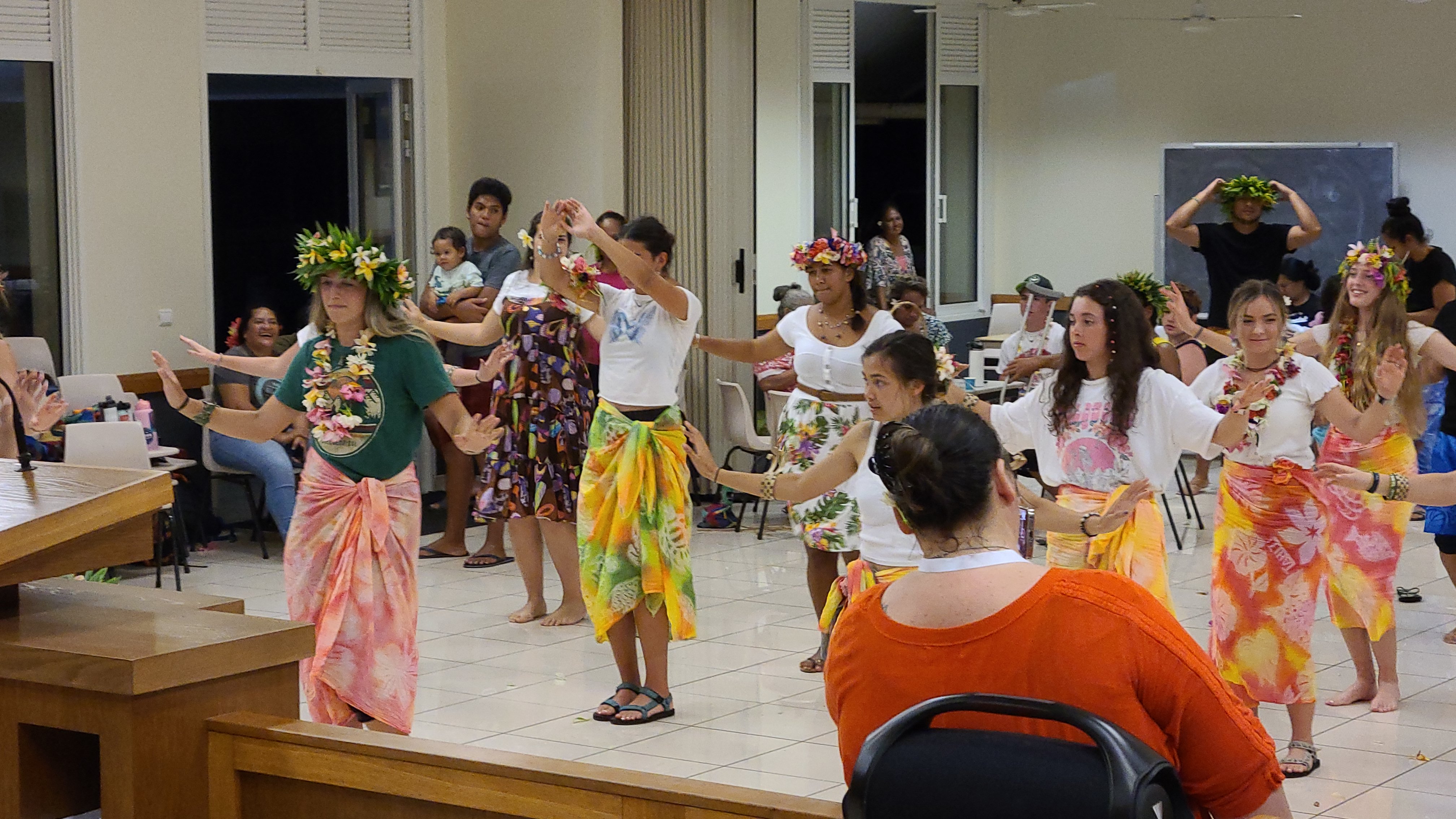 2022 Tahiti Taravao HXP - Day 15 (Epic Morning Devotional, Volunteering at Youth Center, Working at Community Garden on Mountain, Solis, Tiana Sees Her New House, Vaihiria Ward Activity: Coconut Milk, Learning Drums & Tahitian Dances, Making Flower Crowns