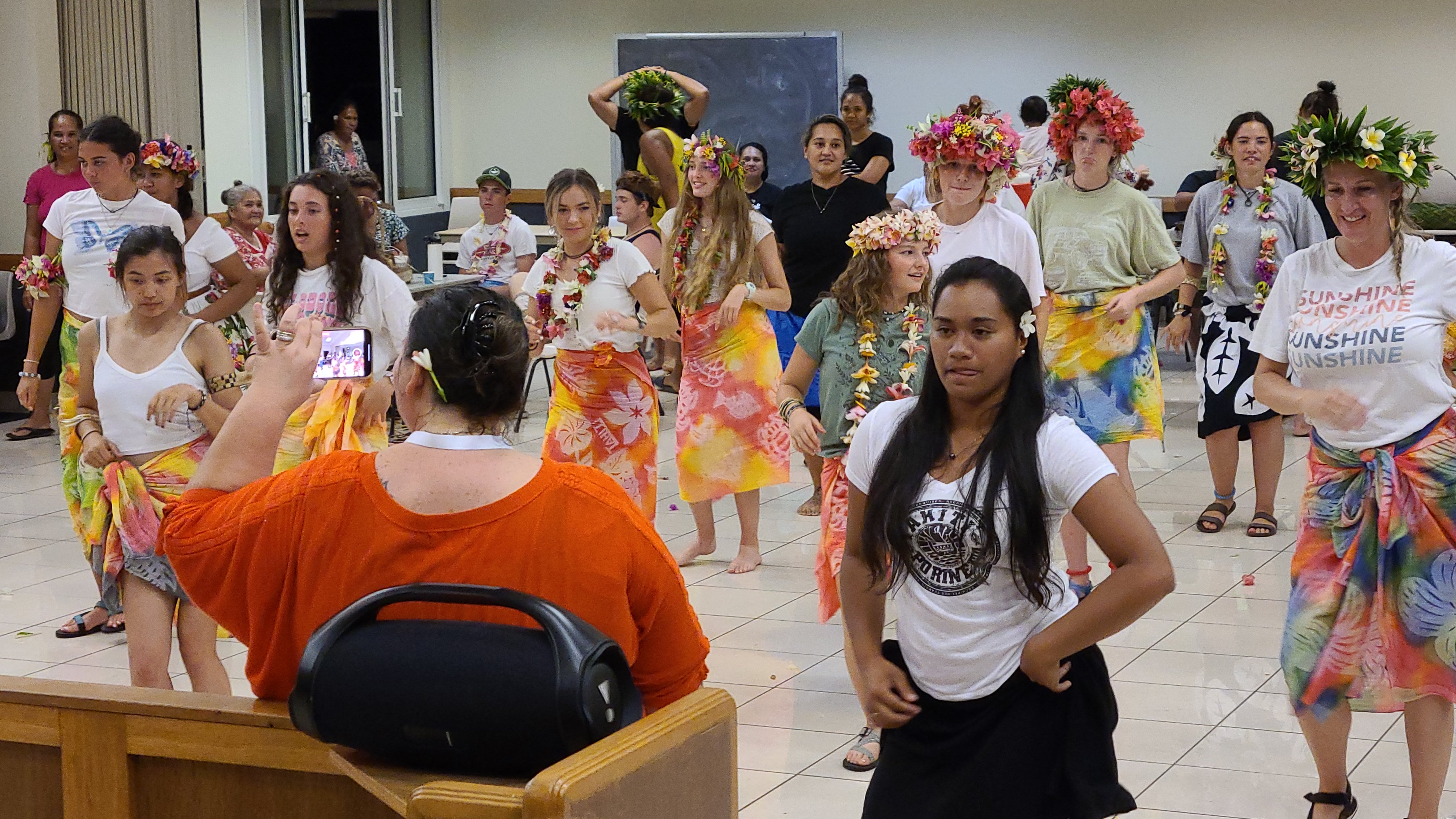 2022 Tahiti Taravao HXP - Day 15 (Epic Morning Devotional, Volunteering at Youth Center, Working at Community Garden on Mountain, Solis, Tiana Sees Her New House, Vaihiria Ward Activity: Coconut Milk, Learning Drums & Tahitian Dances, Making Flower Crowns