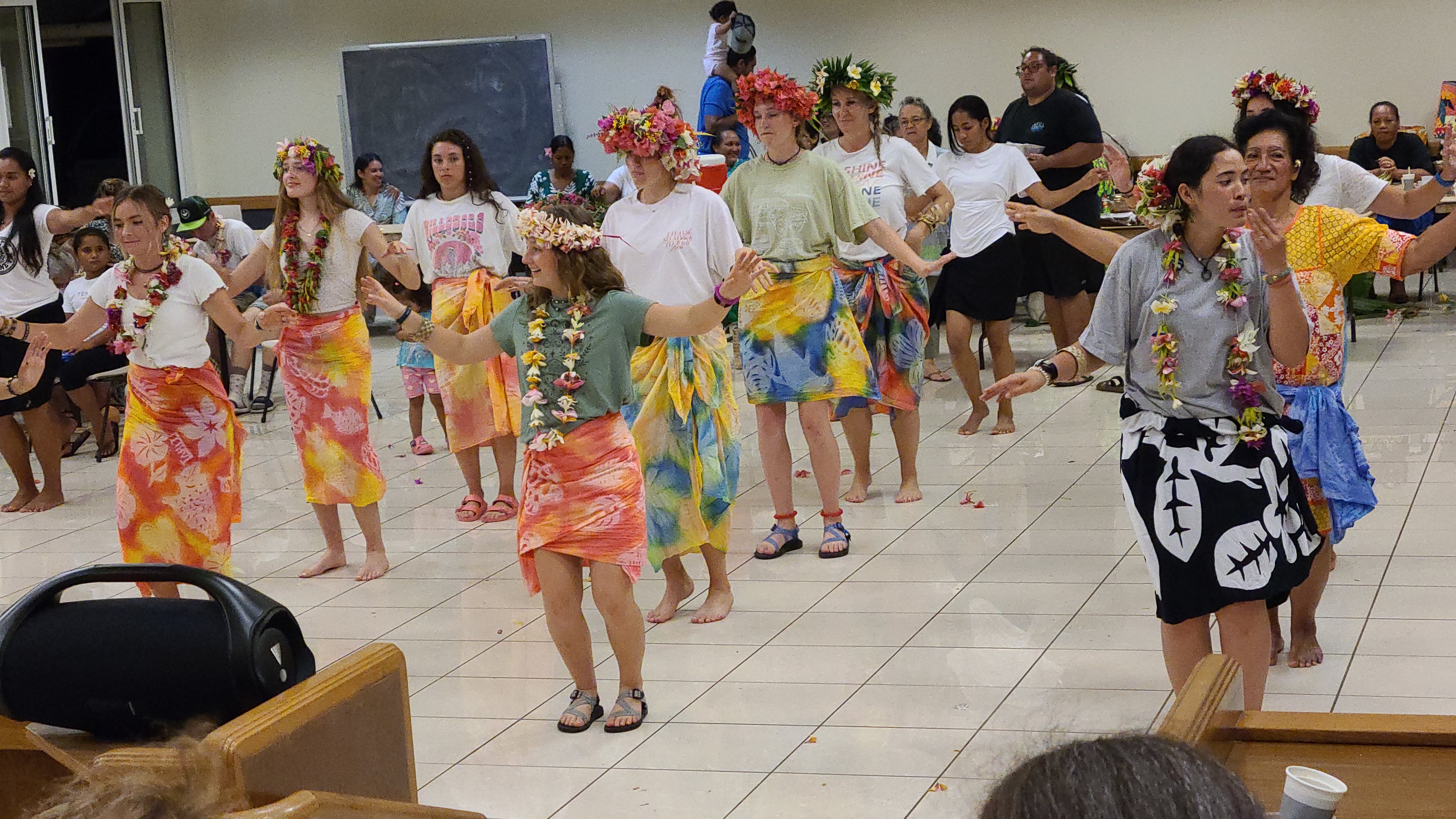 2022 Tahiti Taravao HXP - Day 15 (Epic Morning Devotional, Volunteering at Youth Center, Working at Community Garden on Mountain, Solis, Tiana Sees Her New House, Vaihiria Ward Activity: Coconut Milk, Learning Drums & Tahitian Dances, Making Flower Crowns