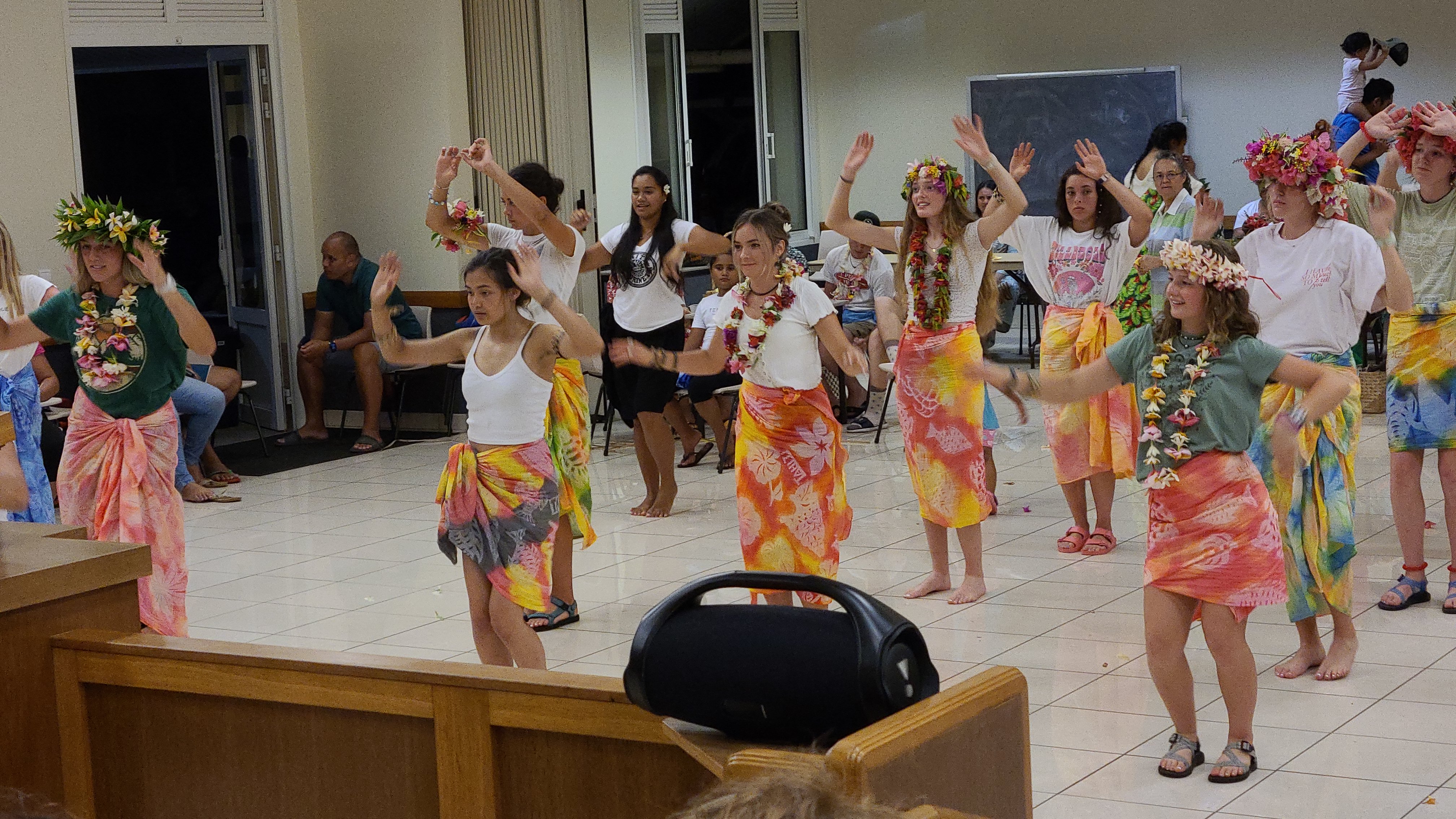 2022 Tahiti Taravao HXP - Day 15 (Epic Morning Devotional, Volunteering at Youth Center, Working at Community Garden on Mountain, Solis, Tiana Sees Her New House, Vaihiria Ward Activity: Coconut Milk, Learning Drums & Tahitian Dances, Making Flower Crowns